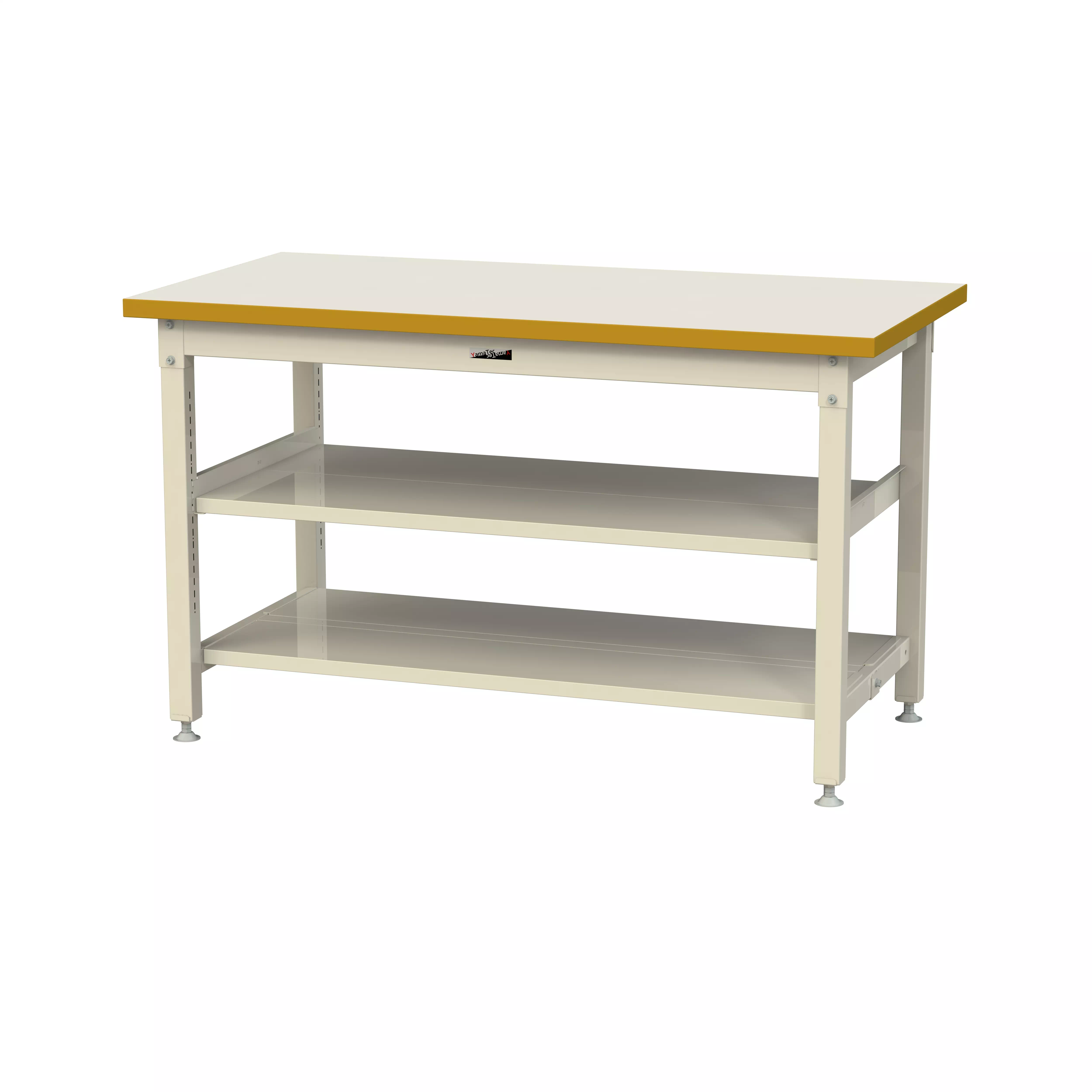 スーパータイプ 固定式 中間棚付 H900mm（上下段全面棚板）