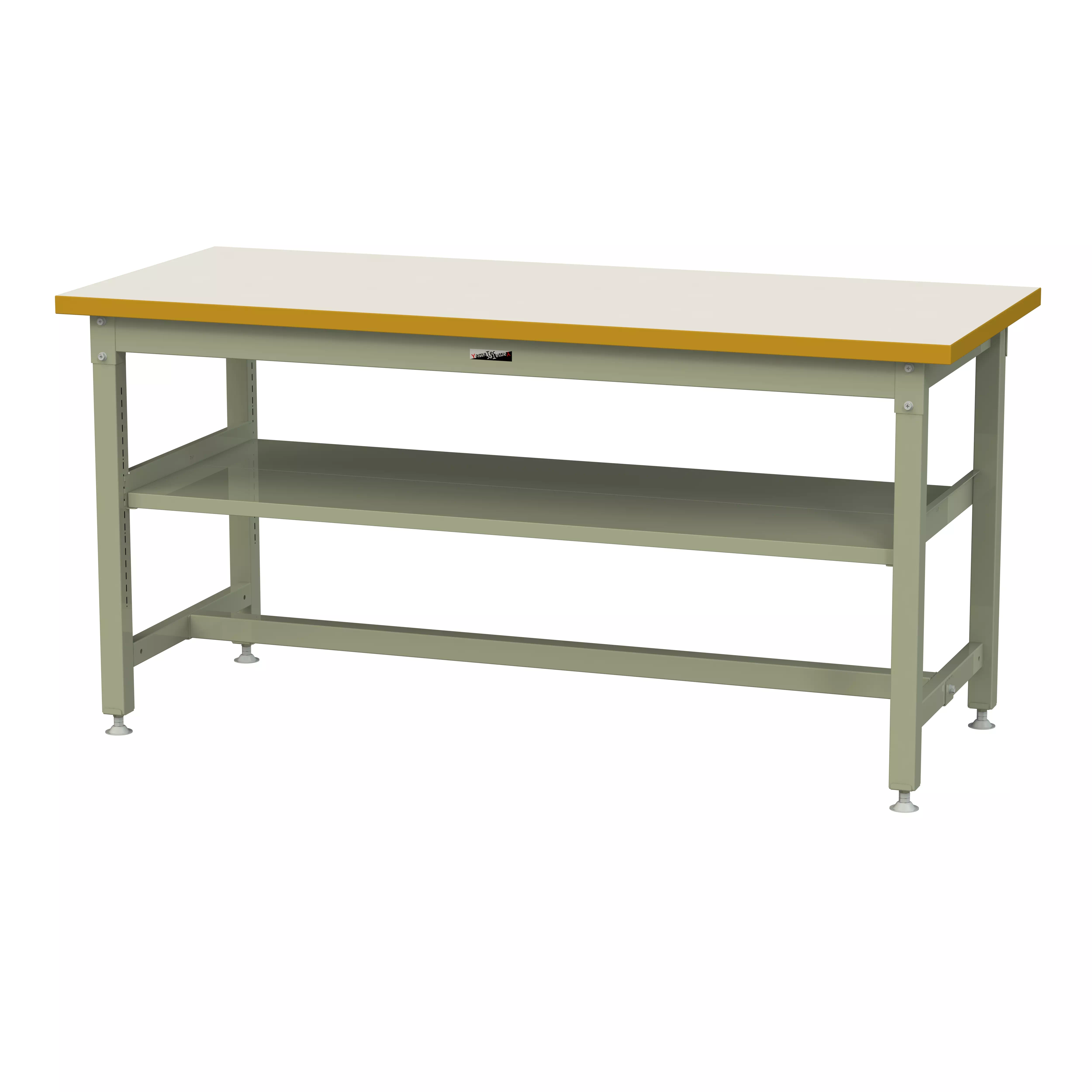 スーパータイプ 固定式 中間棚付 H900mm（上段全面棚板）