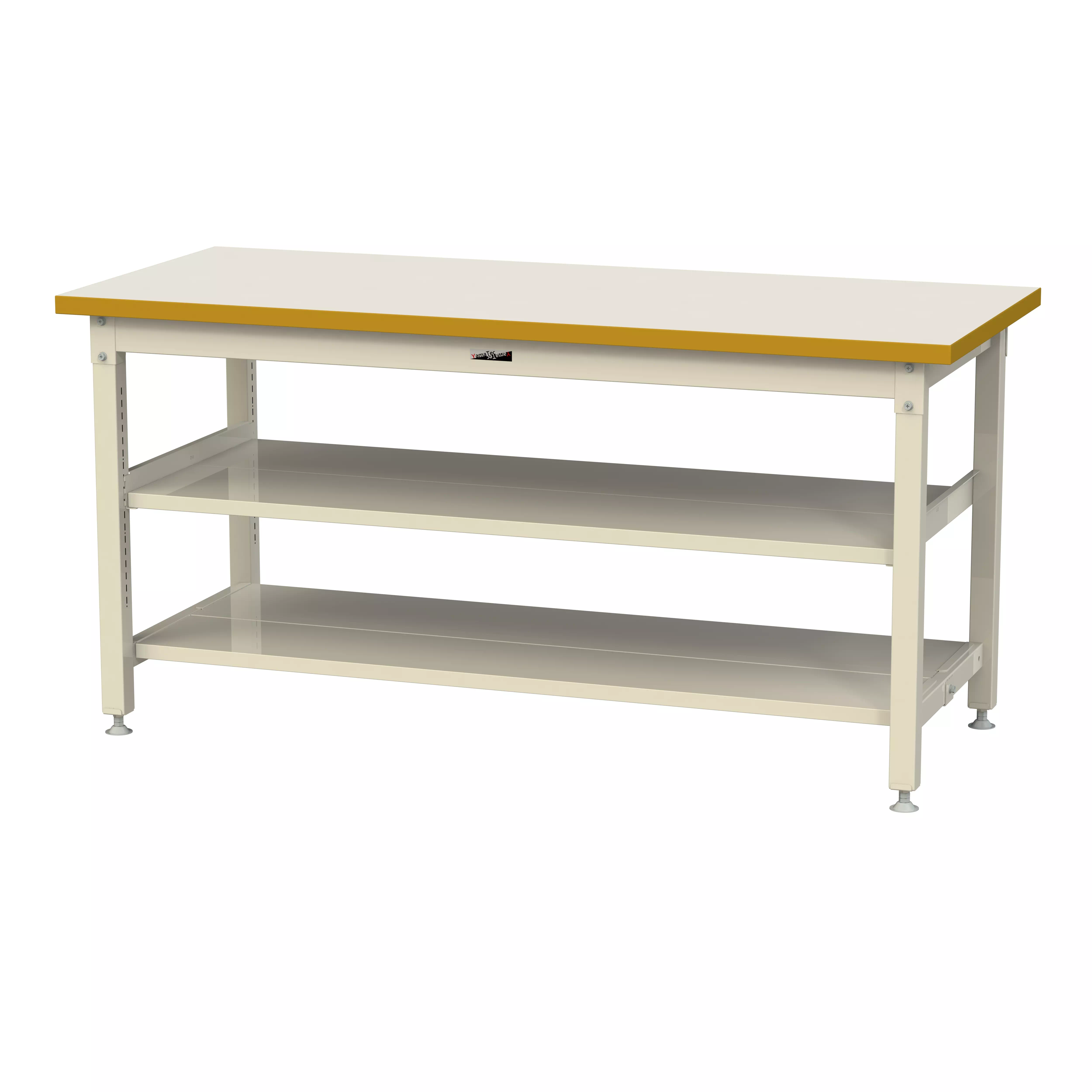 スーパータイプ 固定式 中間棚付 H900mm(上下段全面棚板)