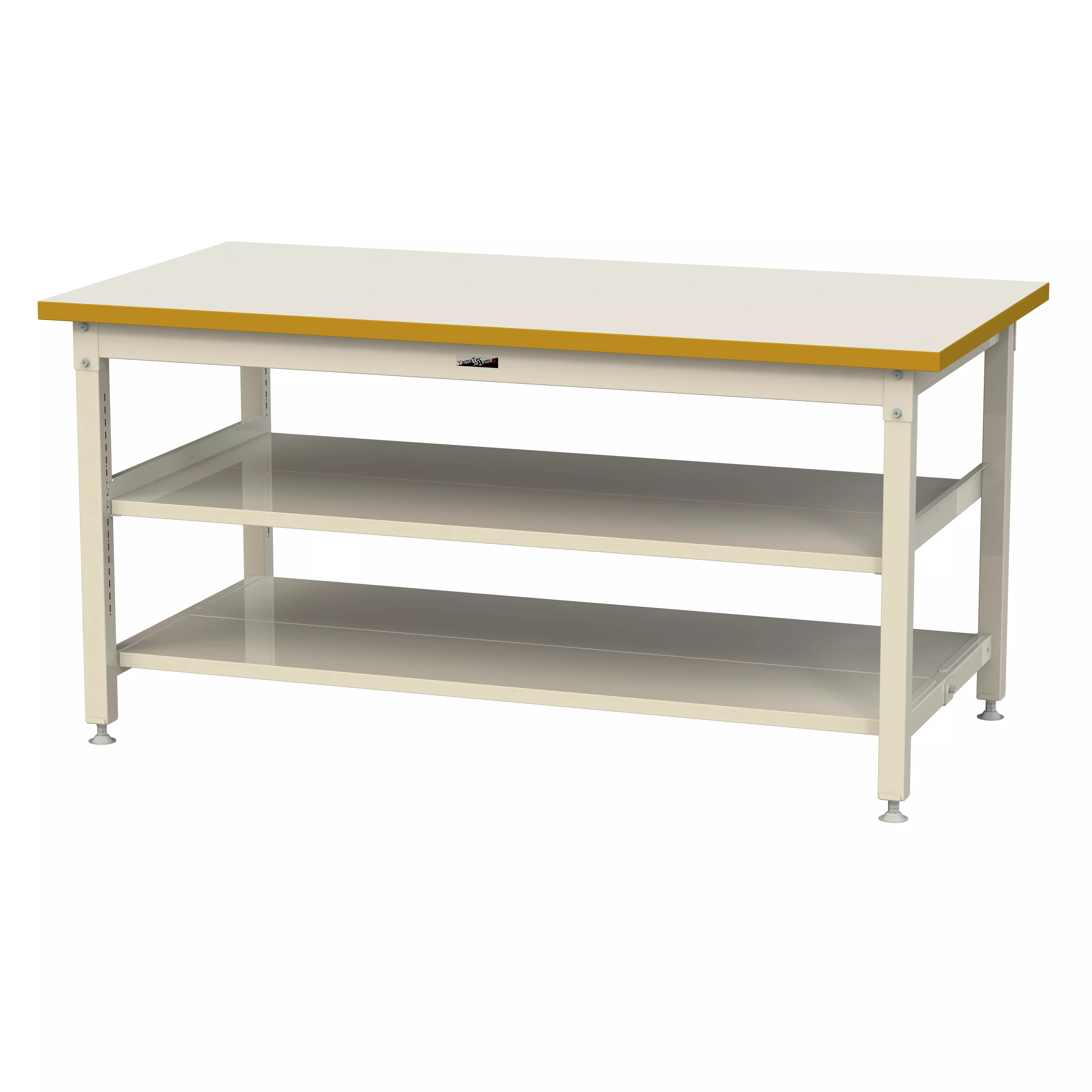 スーパータイプ 固定式 中間棚付 H900mm（上下段全面棚板）