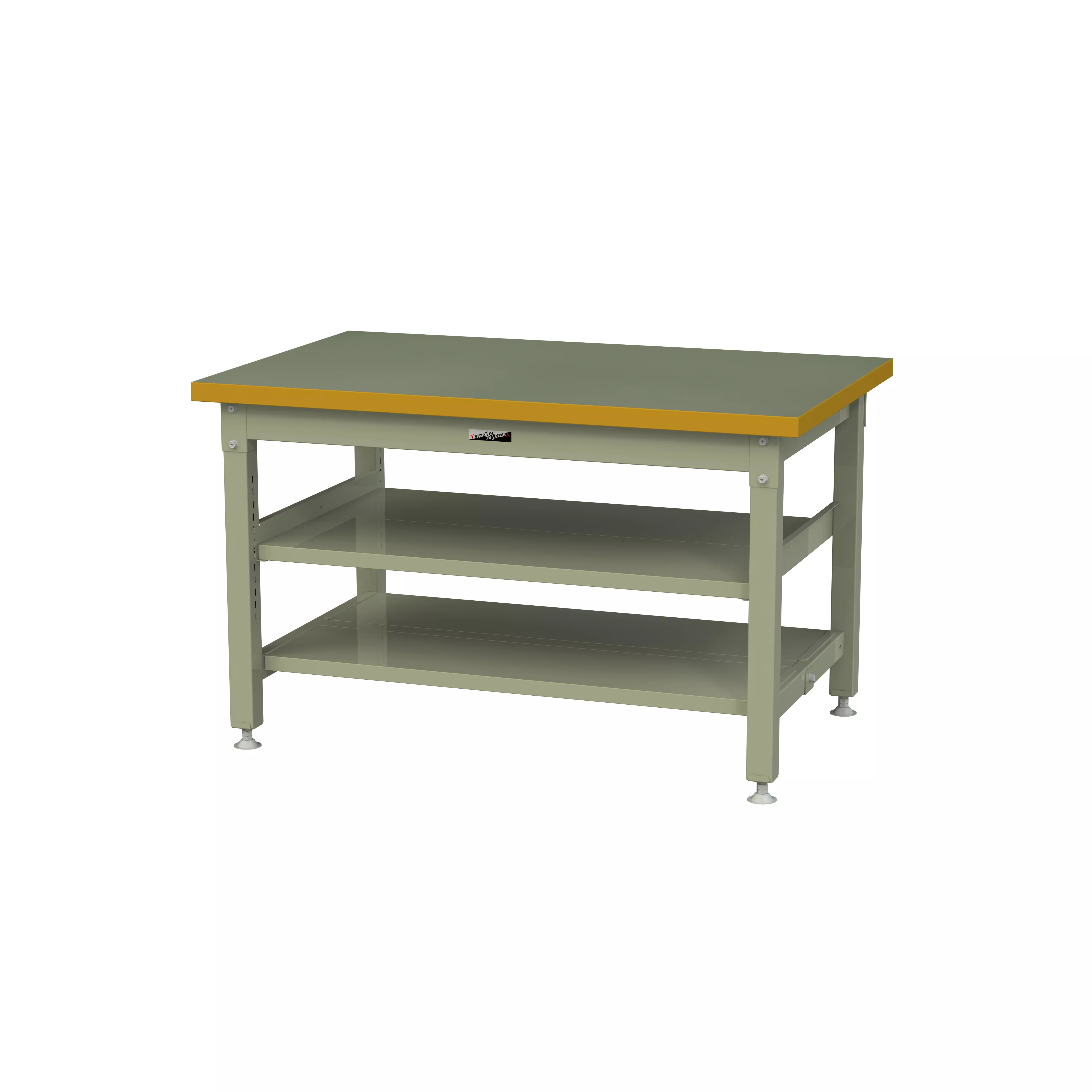 スーパータイプ 固定式 中間棚付 H740mm（上下段全面棚板）