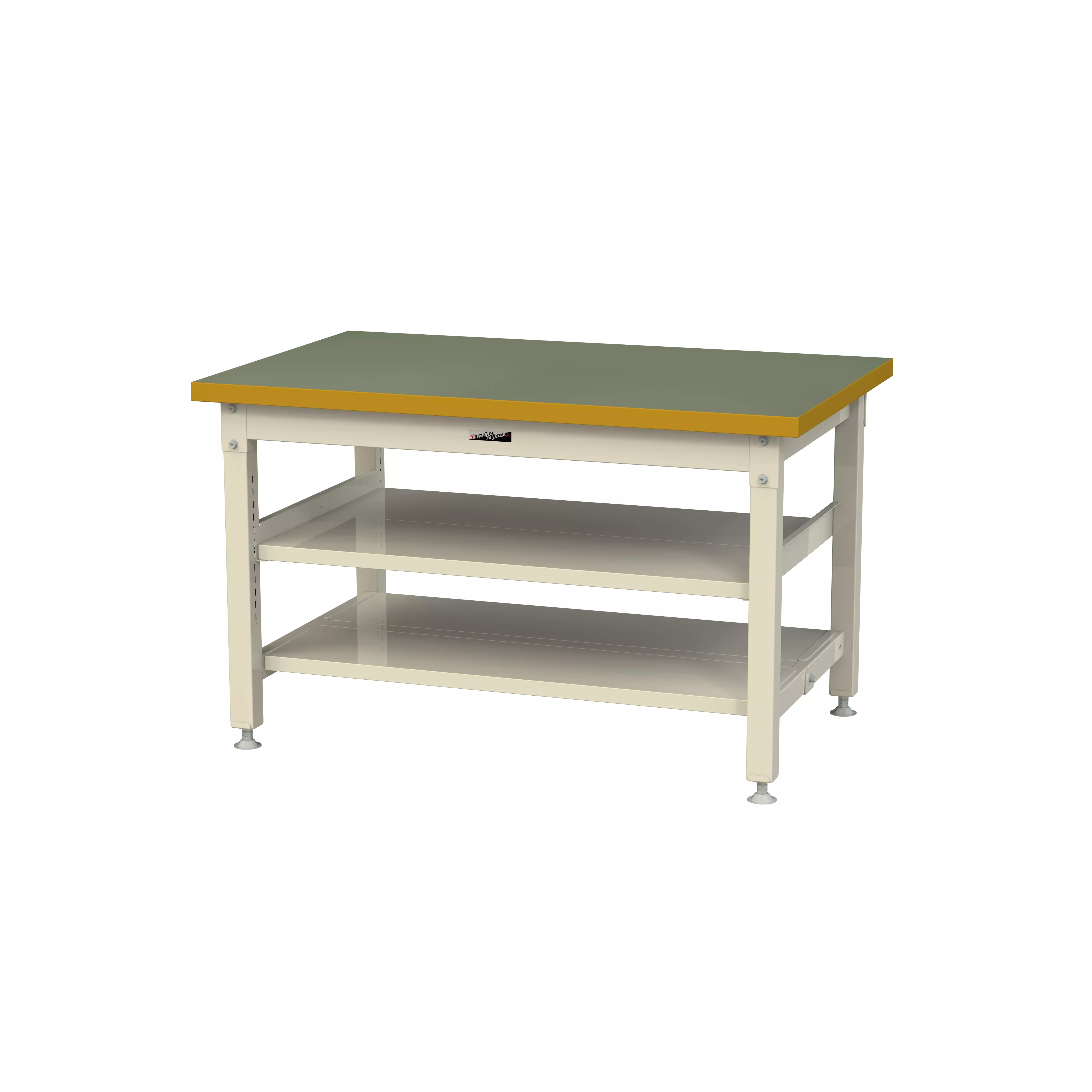 スーパータイプ 固定式 中間棚付 H740mm(上下段全面棚板)