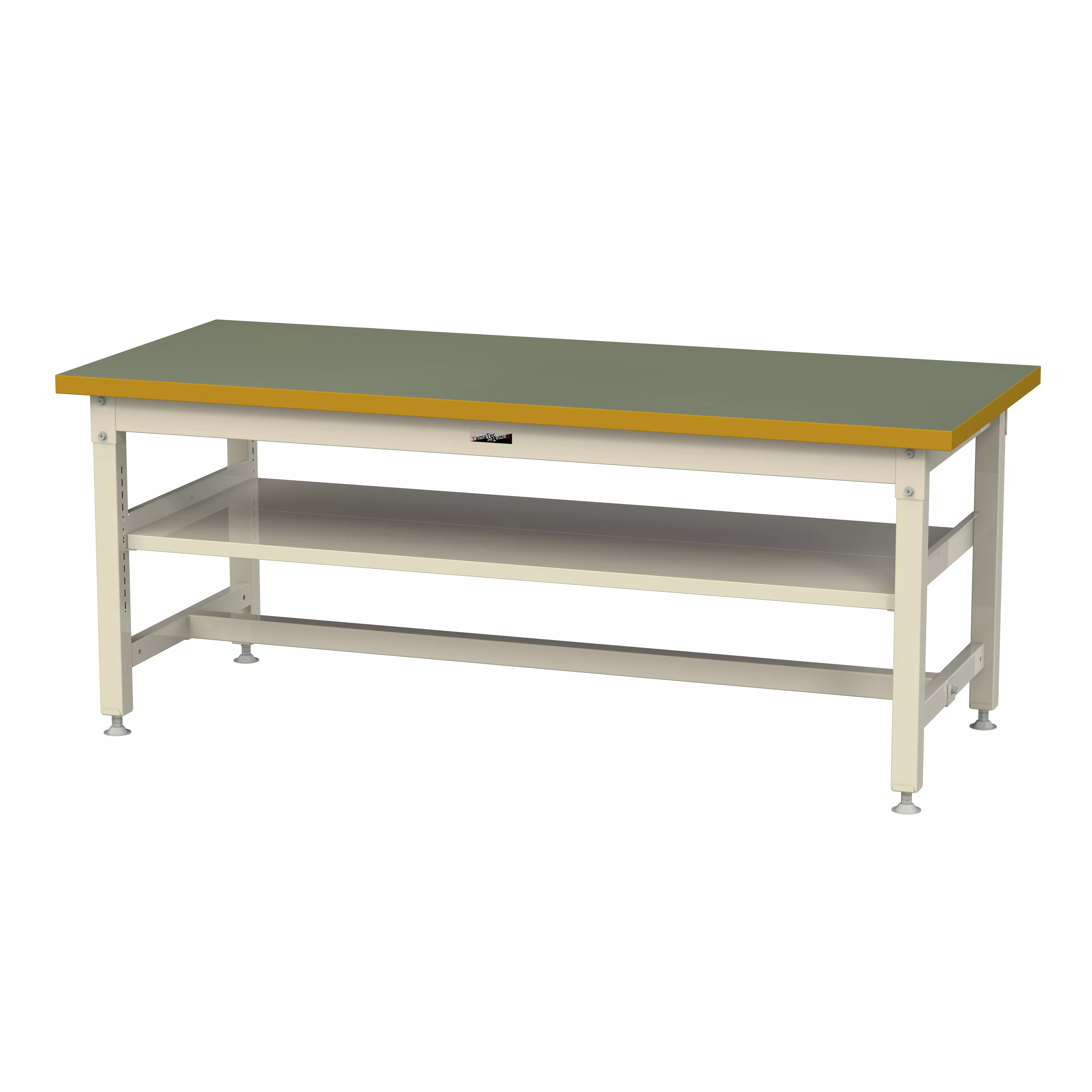 スーパータイプ 固定式 中間棚付 H740mm(上段全面棚板)