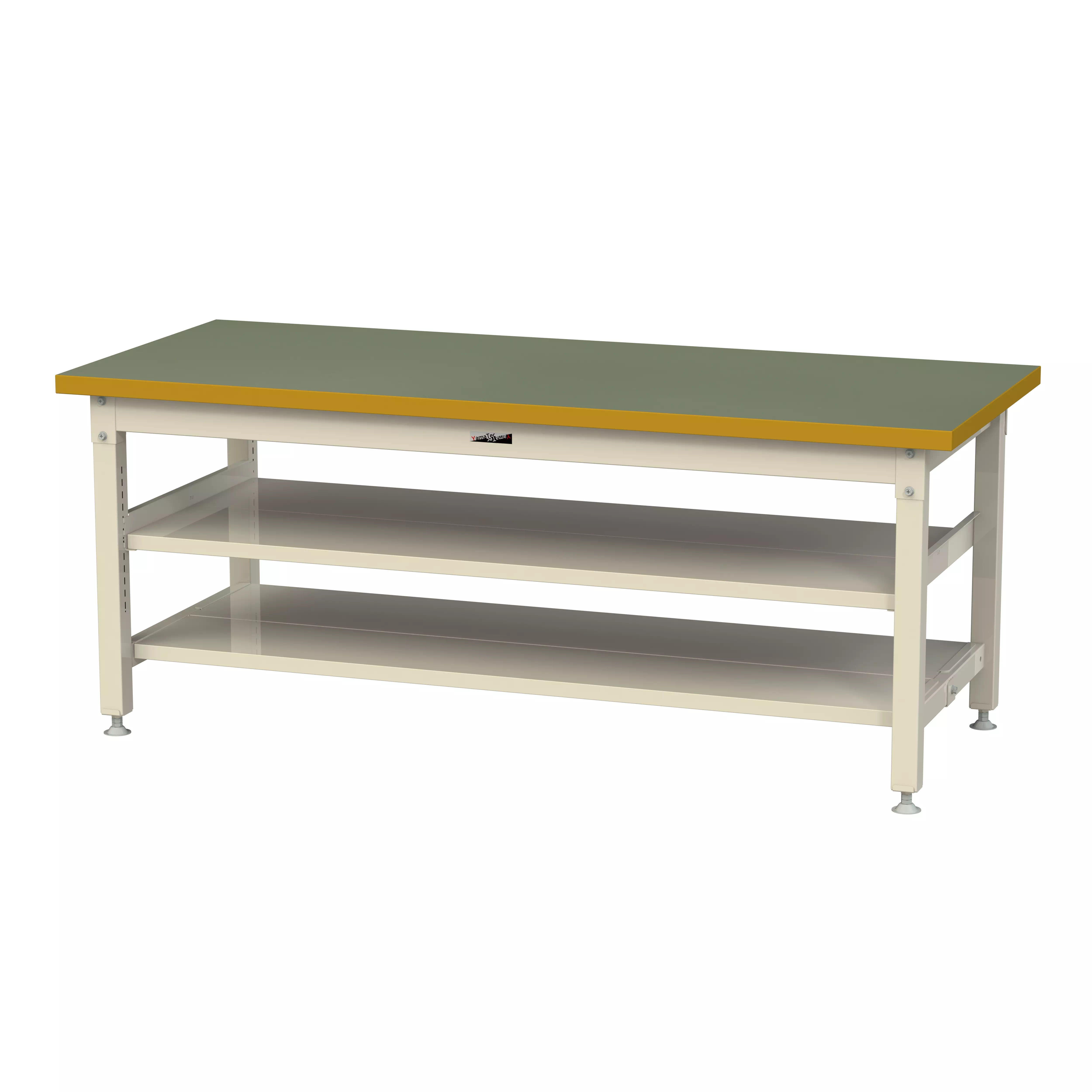 スーパータイプ 固定式 中間棚付 H740mm（上下段全面棚板）