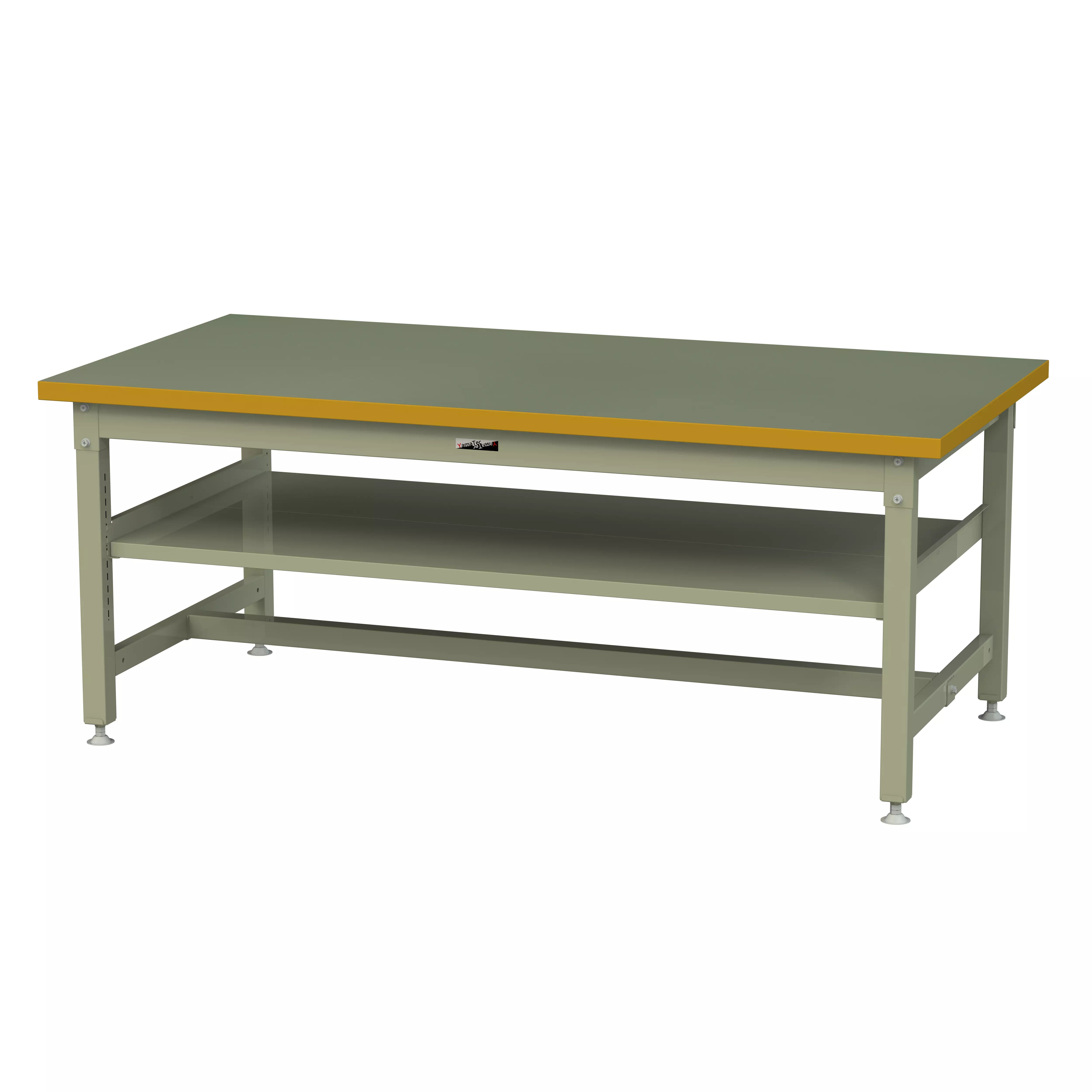 スーパータイプ 固定式 中間棚付 H740mm(上段全面棚板)