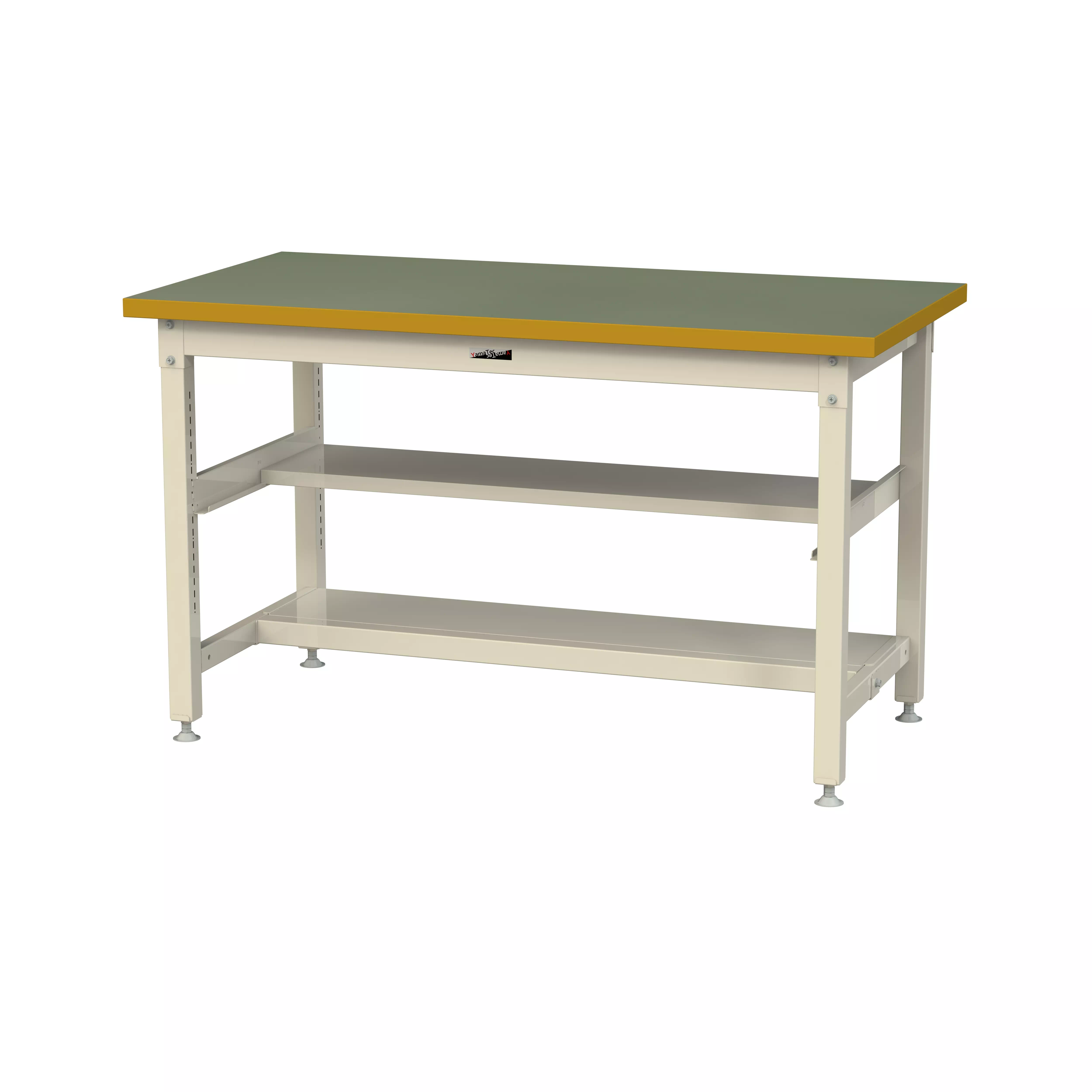 スーパータイプ 固定式 中間棚付 H900mm(上下段半面棚板)