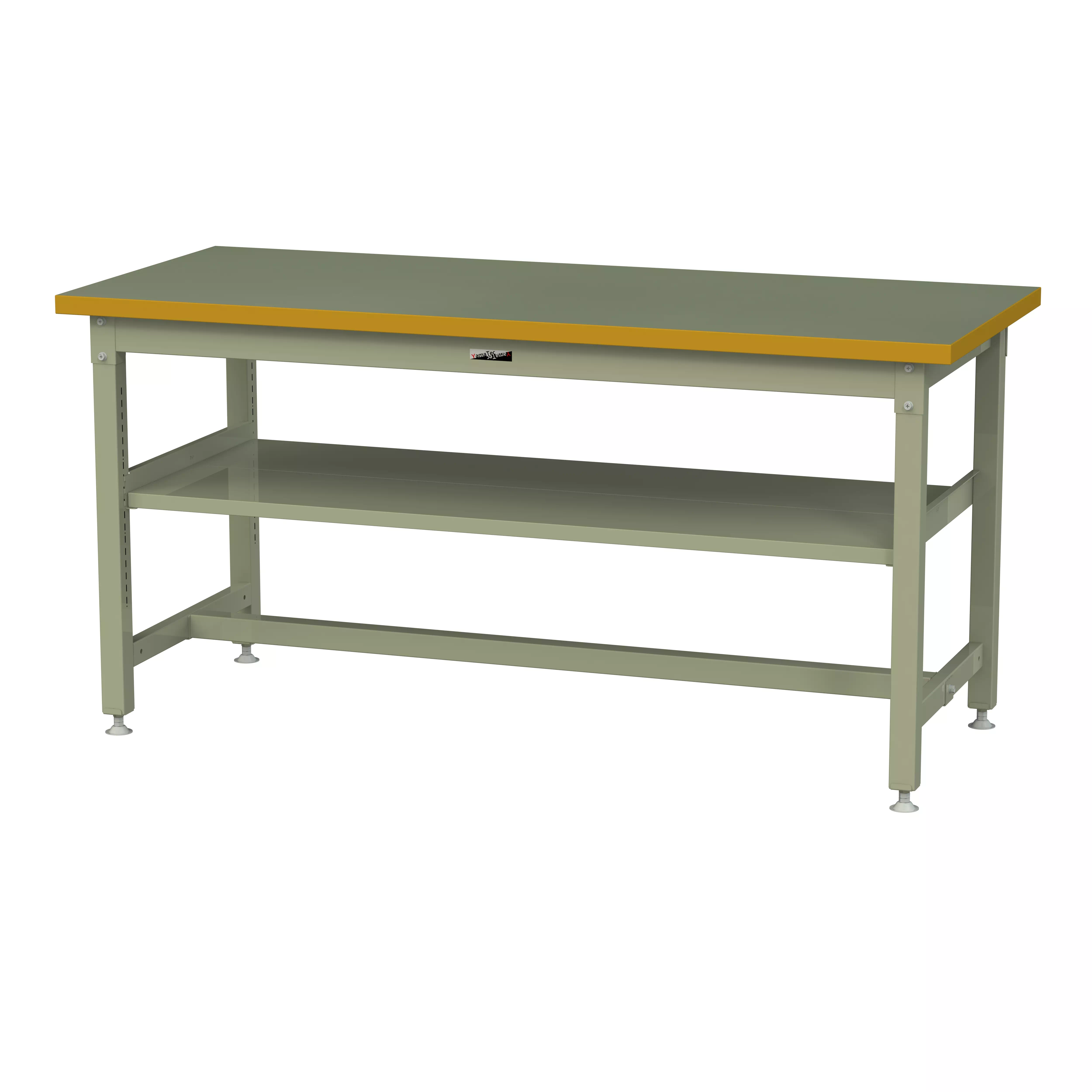 スーパータイプ 固定式 中間棚付 H900mm(上段全面棚板)