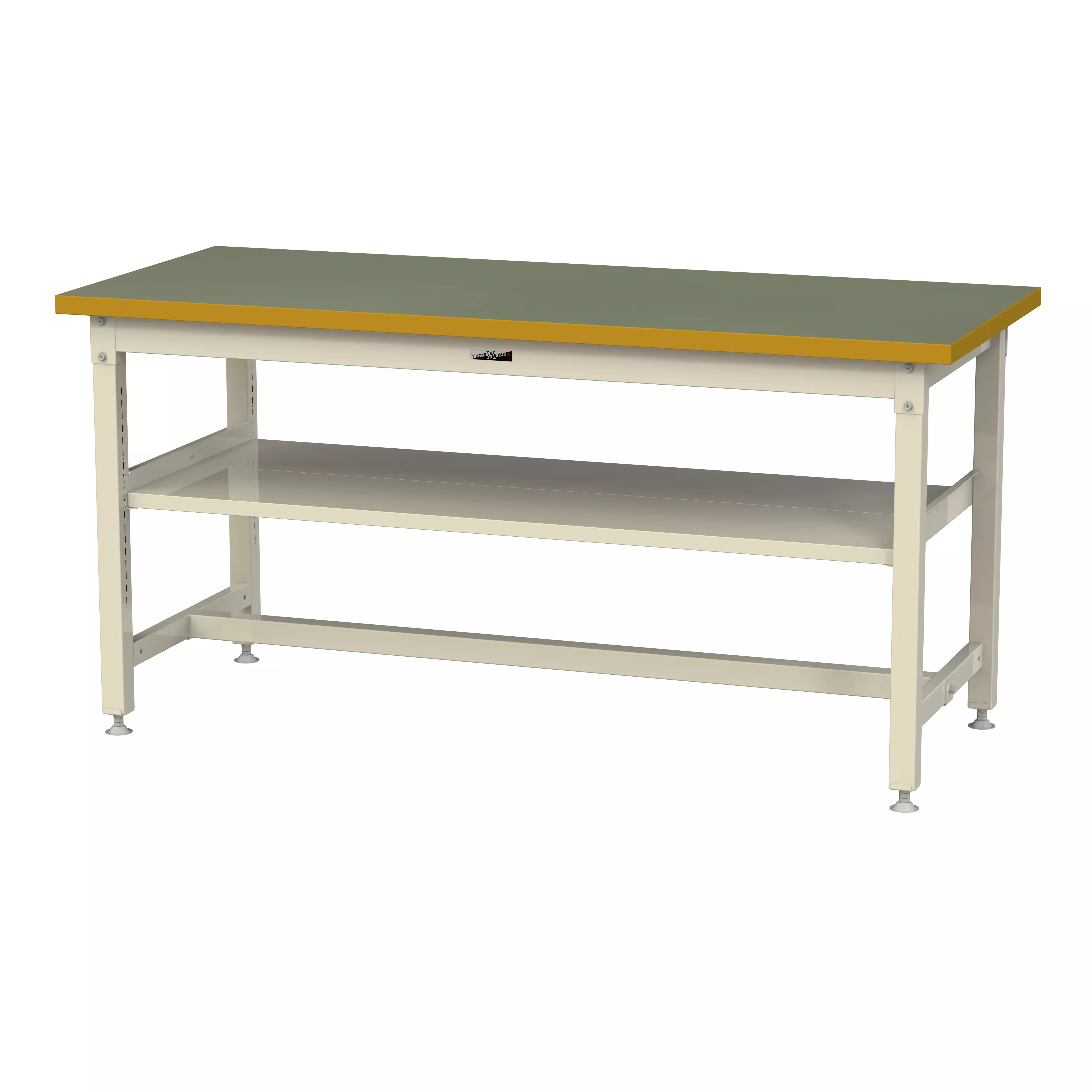 スーパータイプ 固定式 中間棚付 H900mm（上段全面棚板）