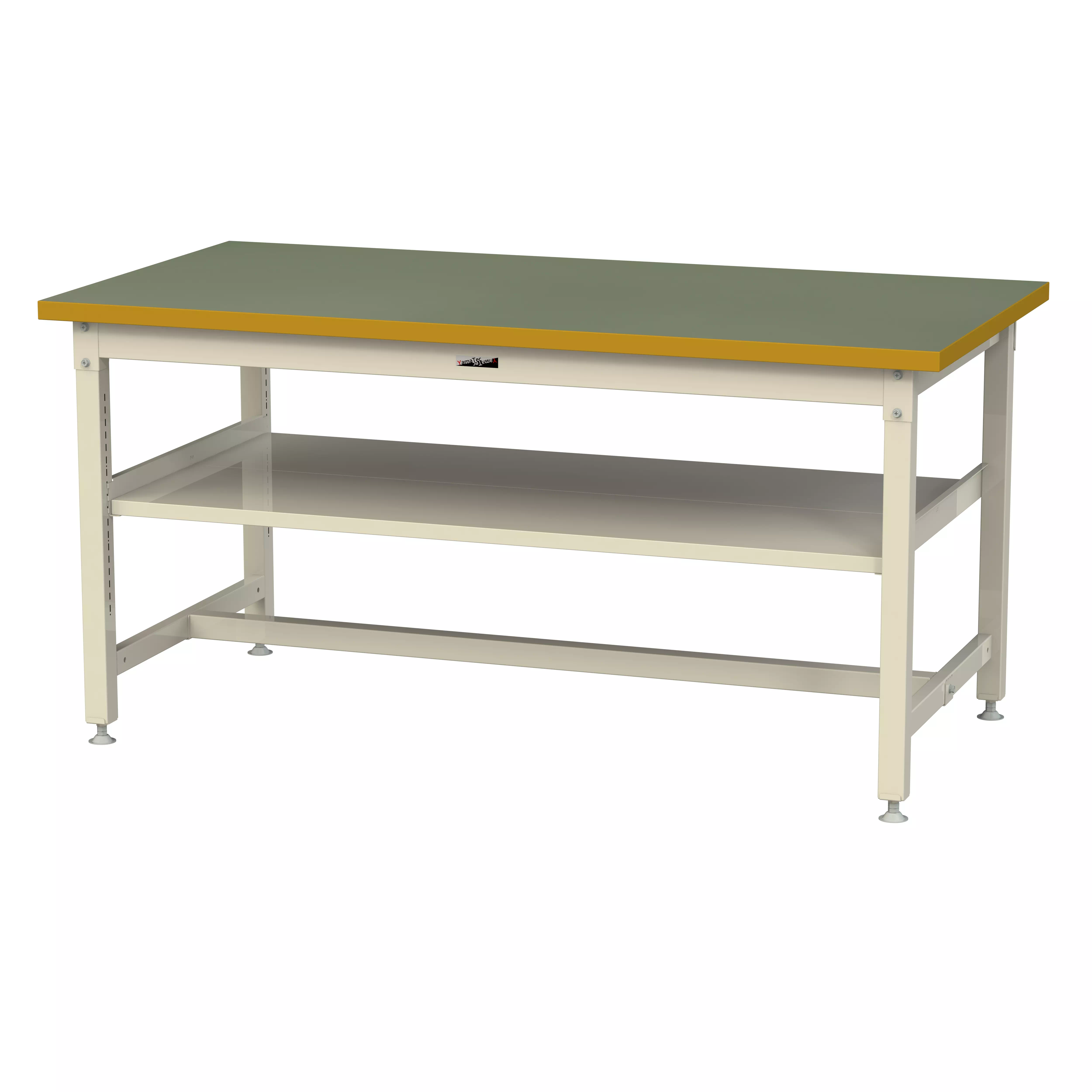 スーパータイプ 固定式 中間棚付 H900mm(上段全面棚板)