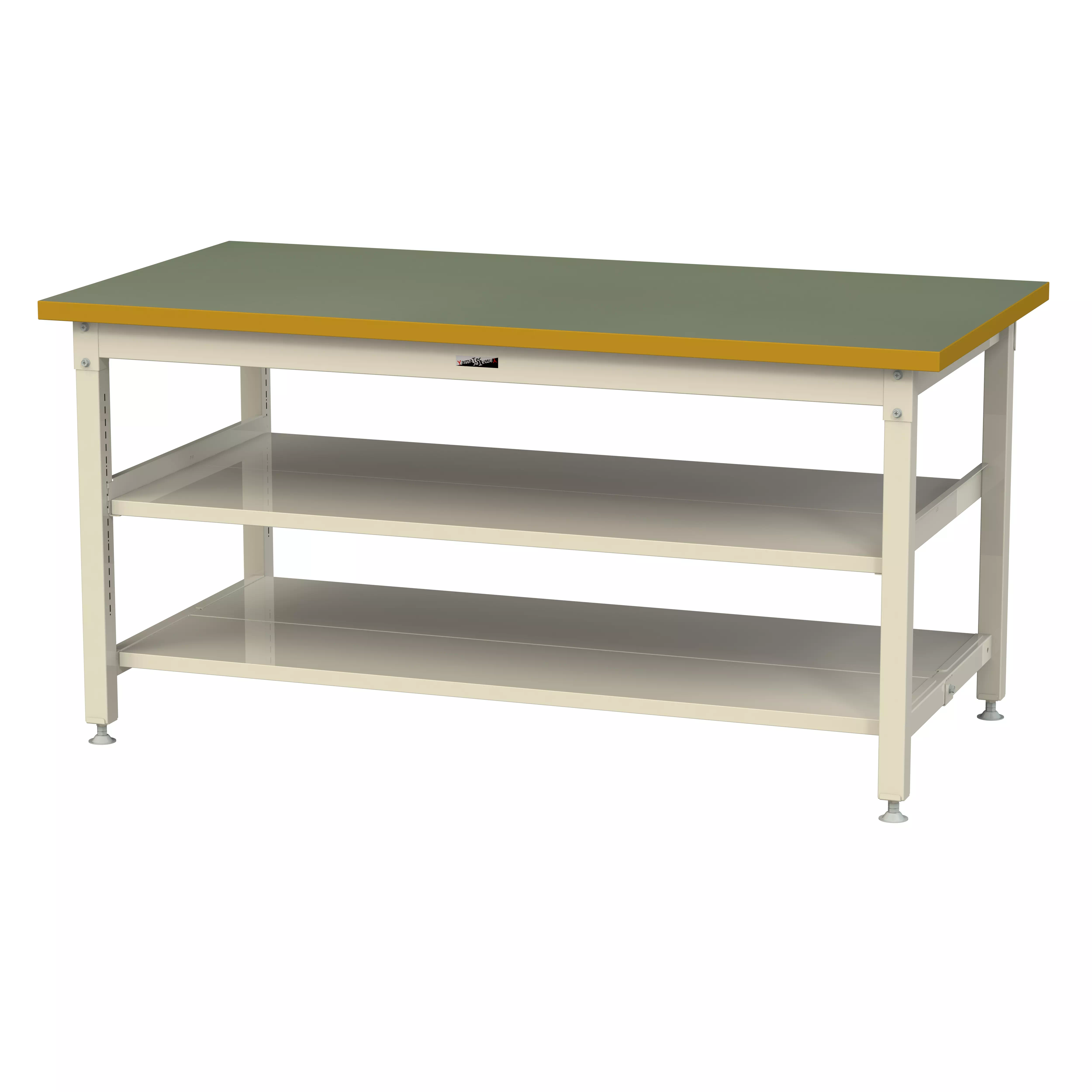 スーパータイプ 固定式 中間棚付 H900mm（上下段全面棚板）