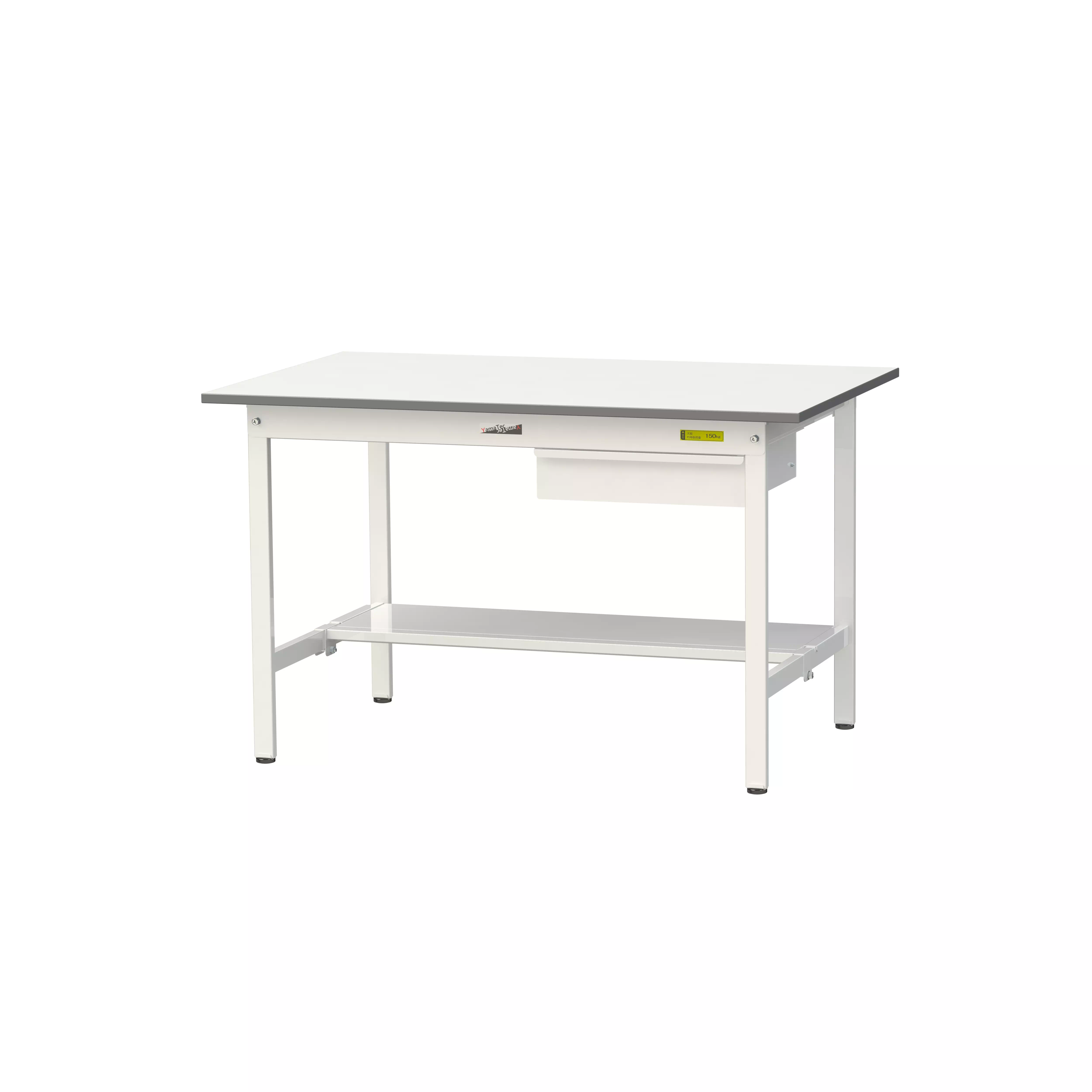 150シリーズ 固定式 キャビネット付 H740mm（半面棚板付）