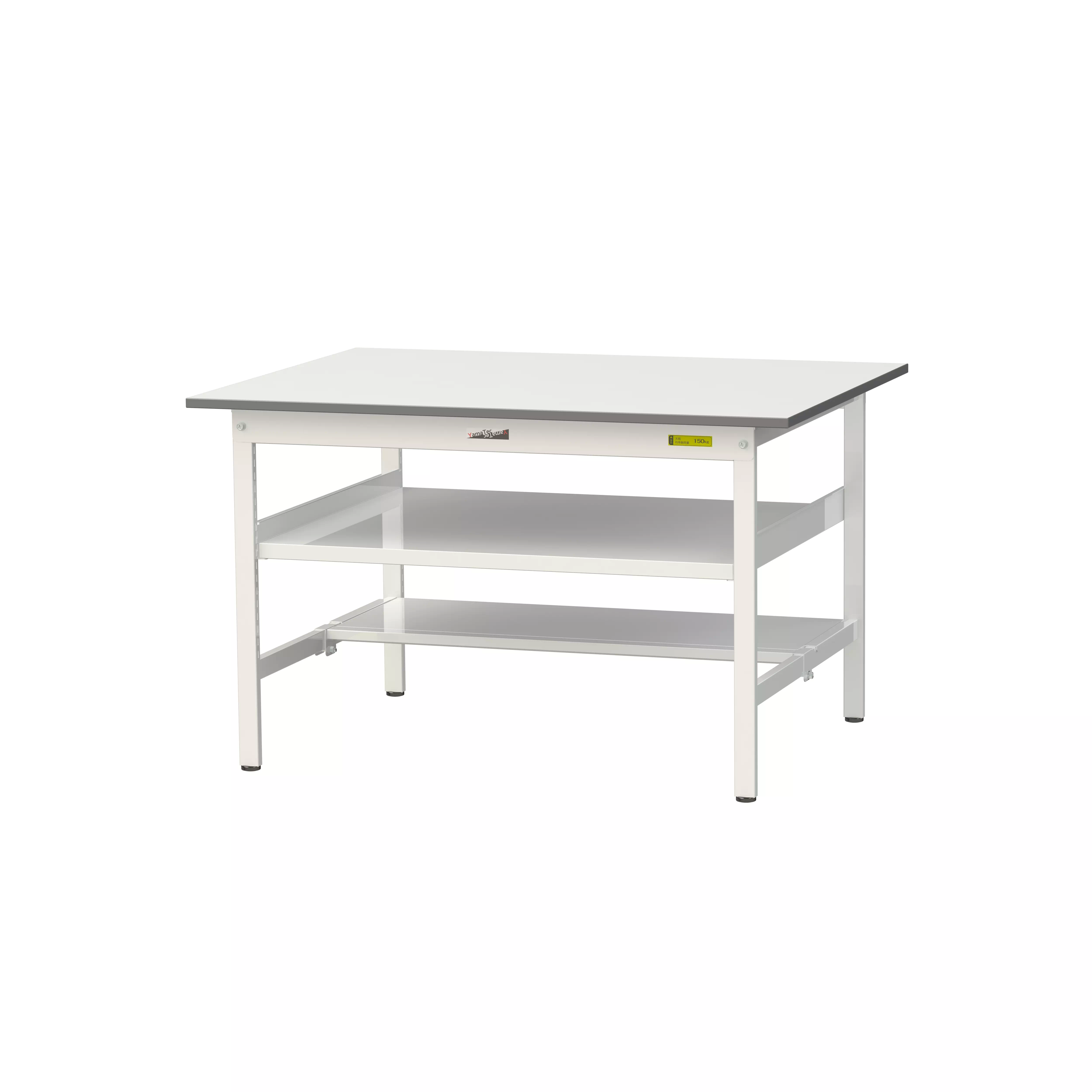 150シリーズ 固定式 中間棚付 H740mm（下段半面棚板）