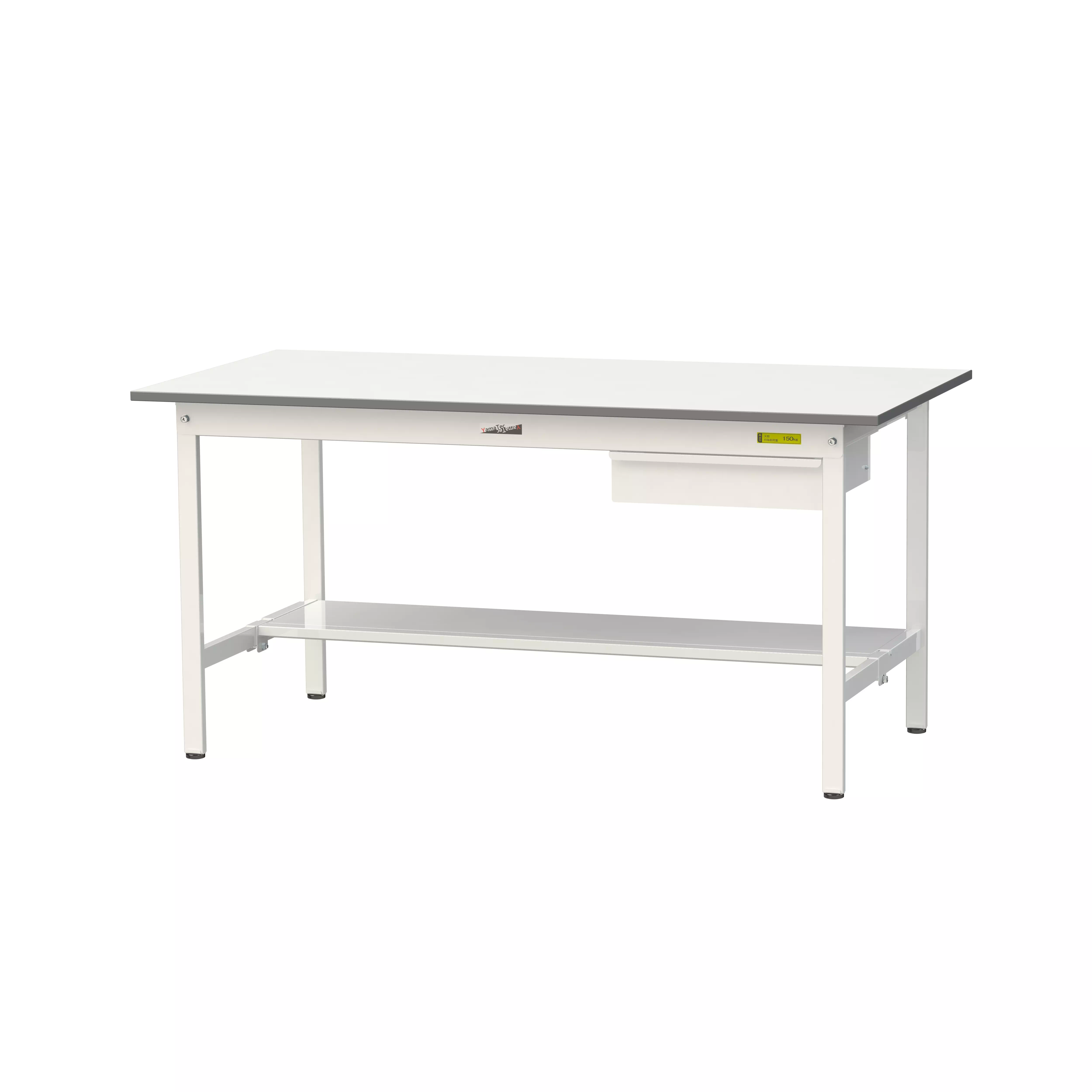 150シリーズ 固定式 キャビネット付 H740mm（半面棚板付）