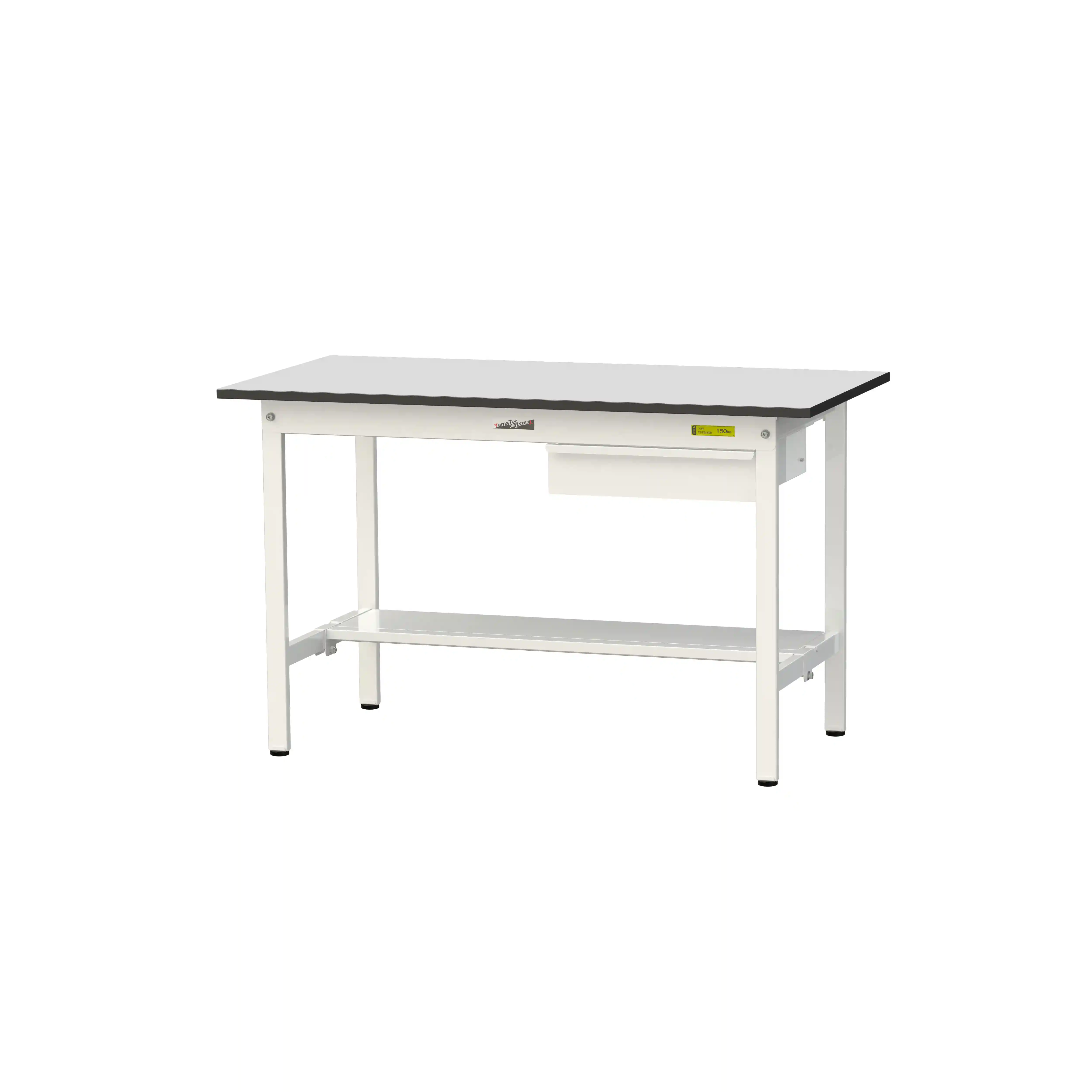 150シリーズ固定式 キャビネット付 RoHS2指令対応塩ビシート天板仕様 H740mm(下段半面棚板)