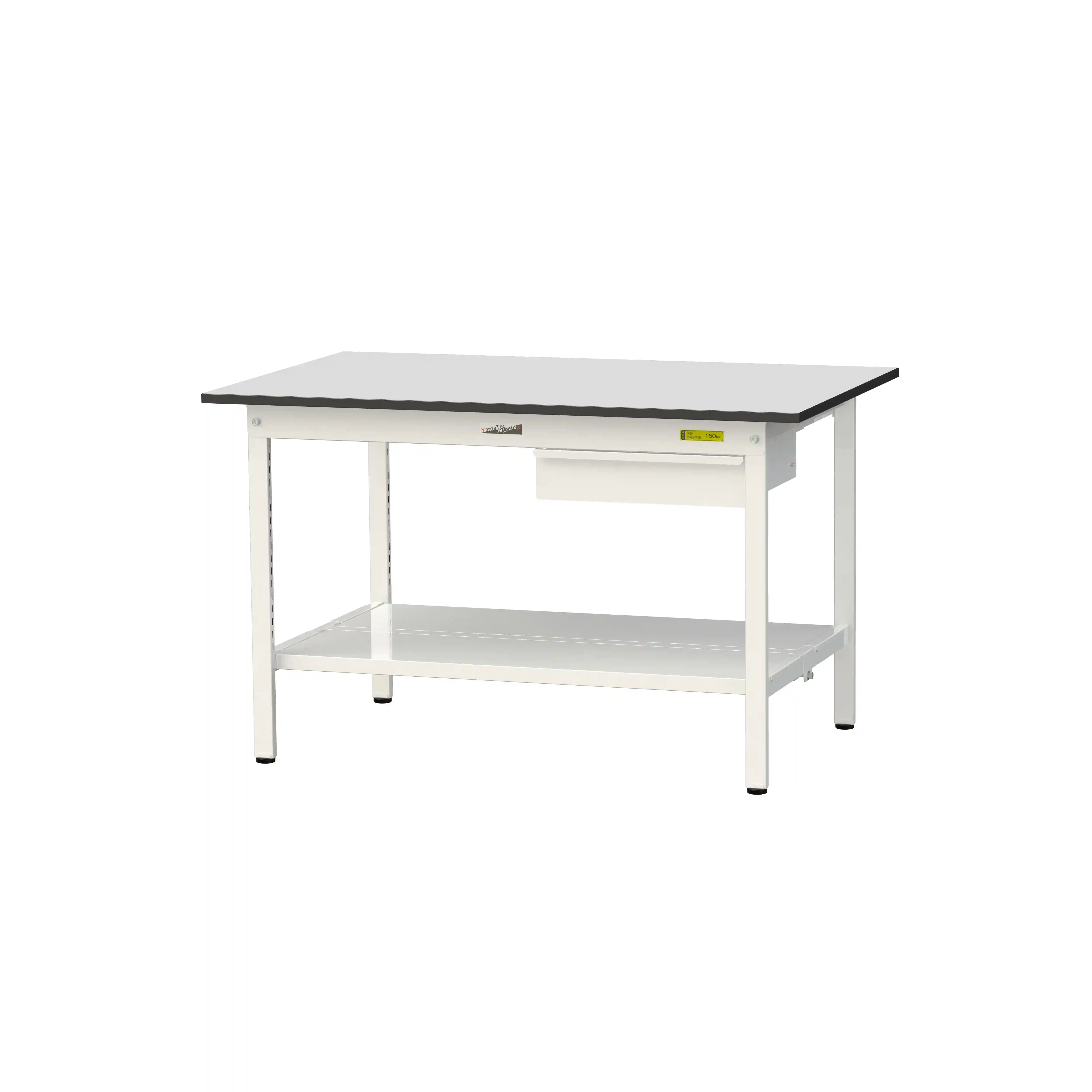 150シリーズ固定式 キャビネット付 RoHS2指令対応塩ビシート天板仕様 H740mm(下段全面棚板)