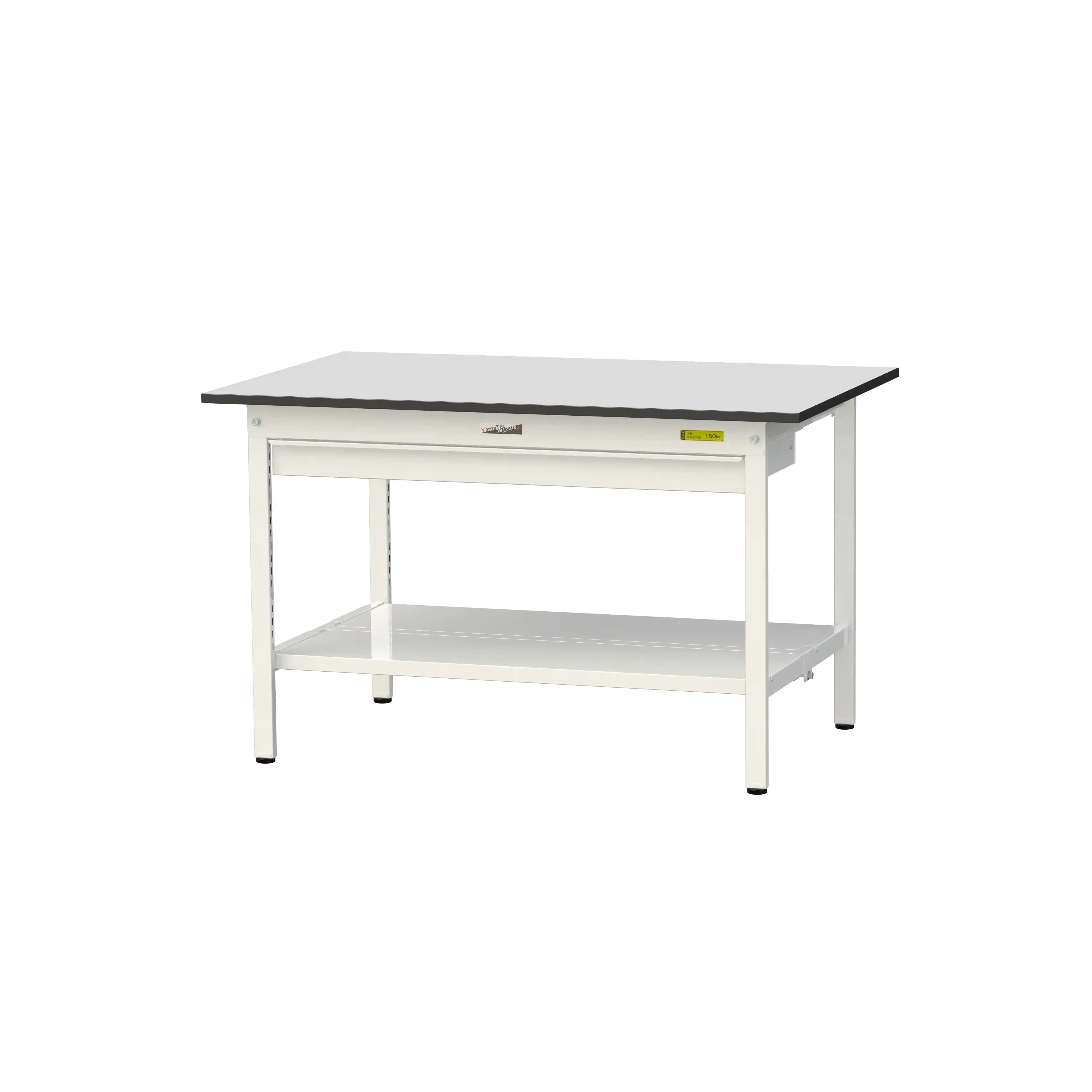 150シリーズ固定式 ワイド引出し付 RoHS2指令対応塩ビシート天板仕様 H740mm(下段全面棚板)