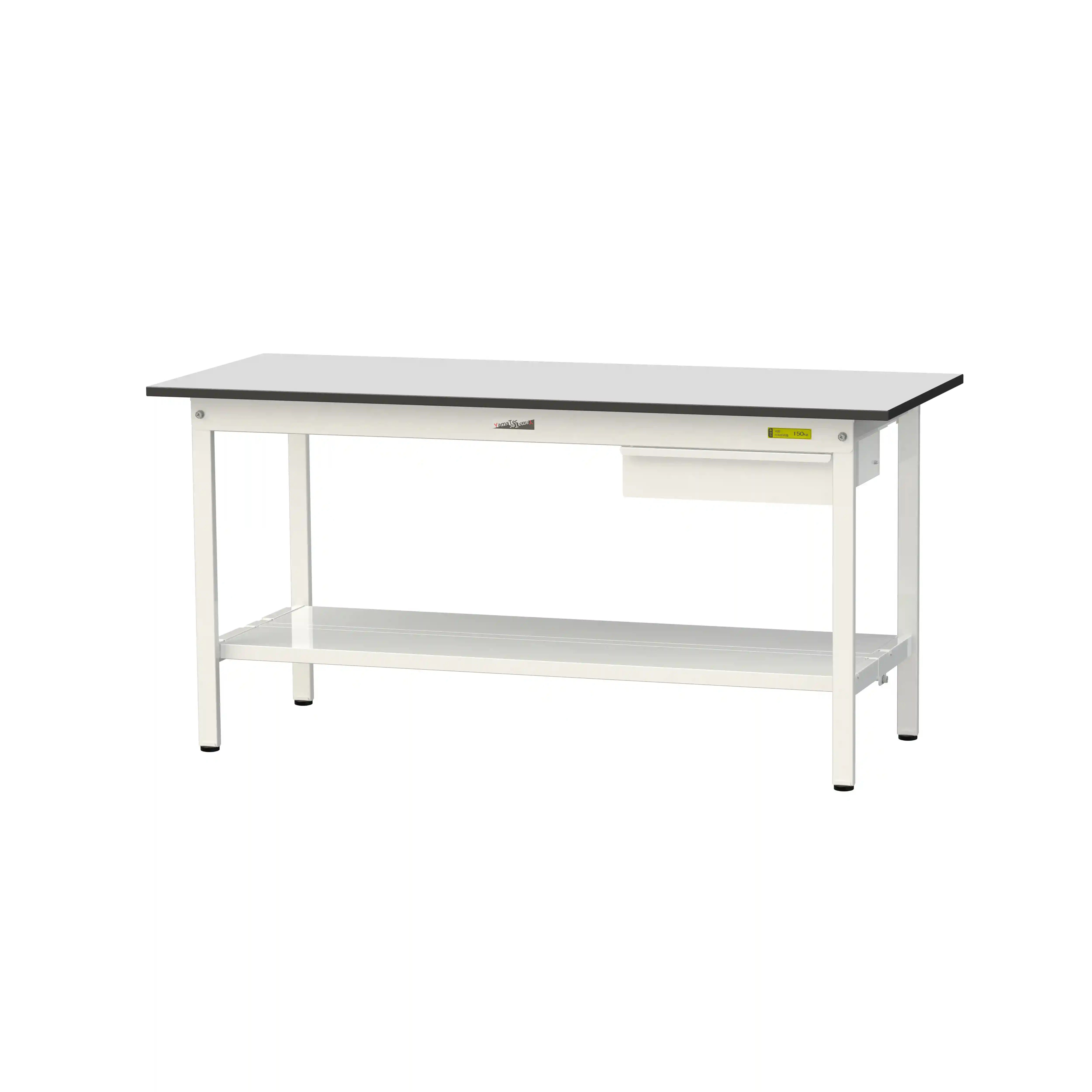 150シリーズ固定式 キャビネット付 RoHS2指令対応塩ビシート天板仕様 H740mm(下段全面棚板)