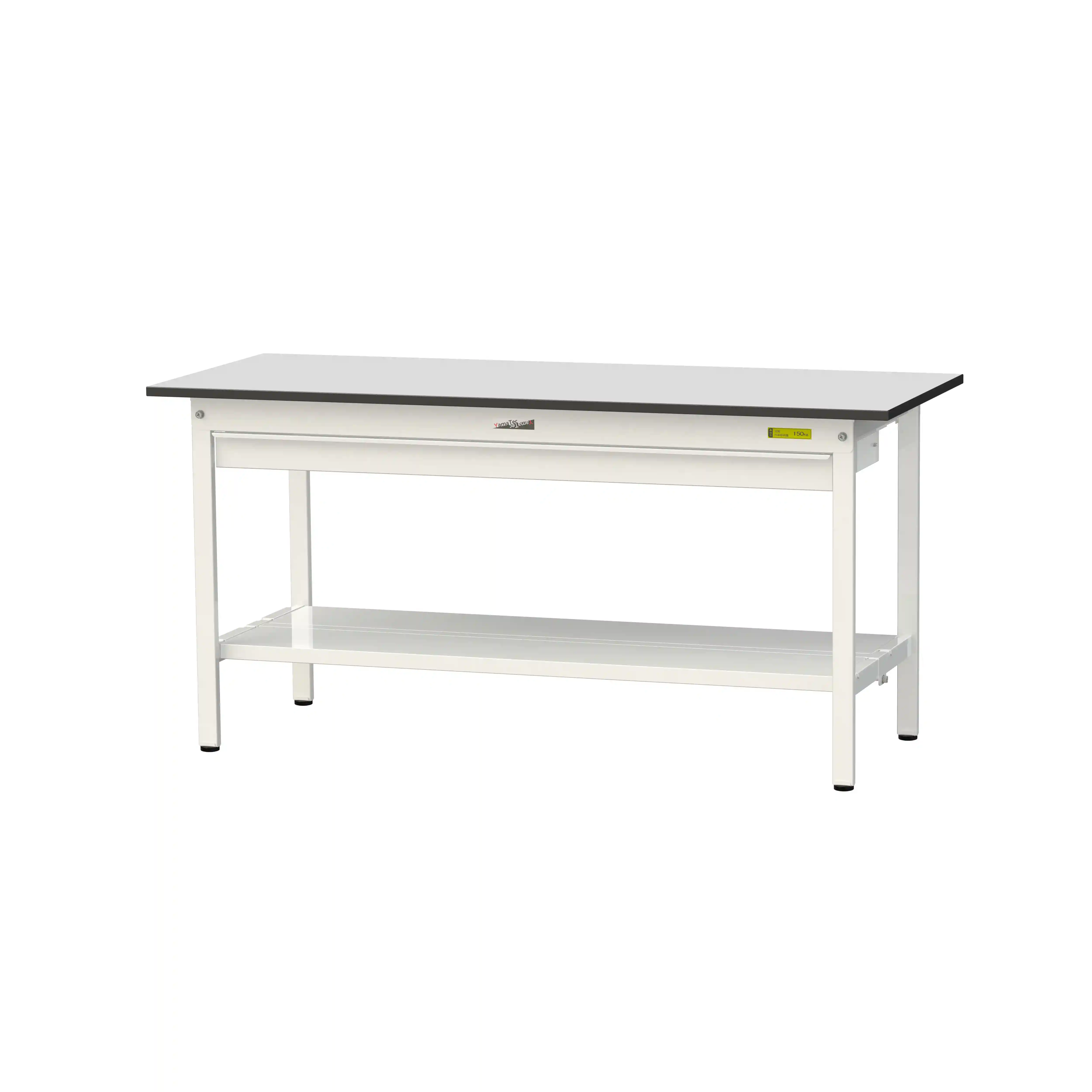 150シリーズ固定式 ワイド引出し付 RoHS2指令対応塩ビシート天板仕様 H740mm(下段全面棚板)