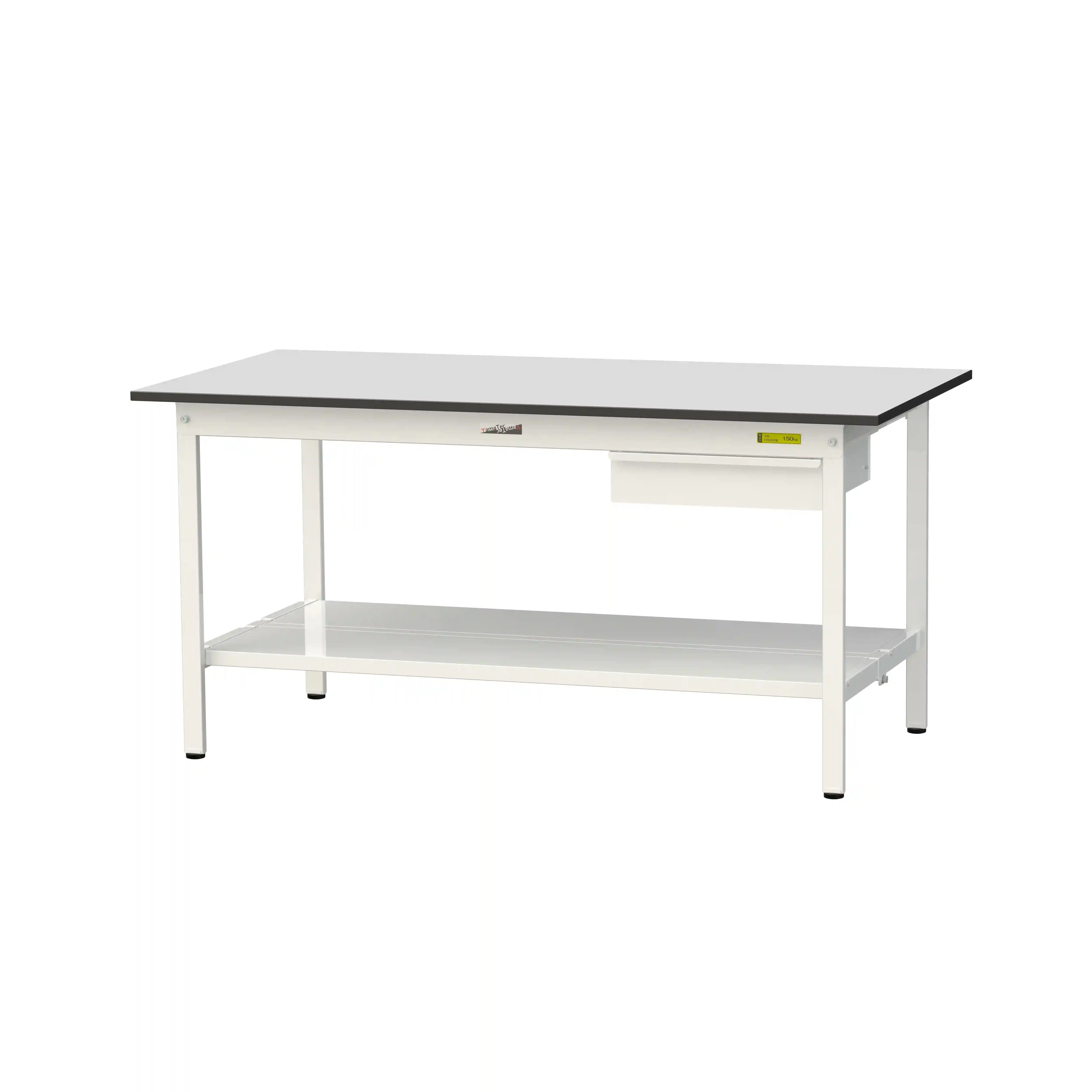 150シリーズ固定式 キャビネット付 RoHS2指令対応塩ビシート天板仕様 H740mm(下段全面棚板)