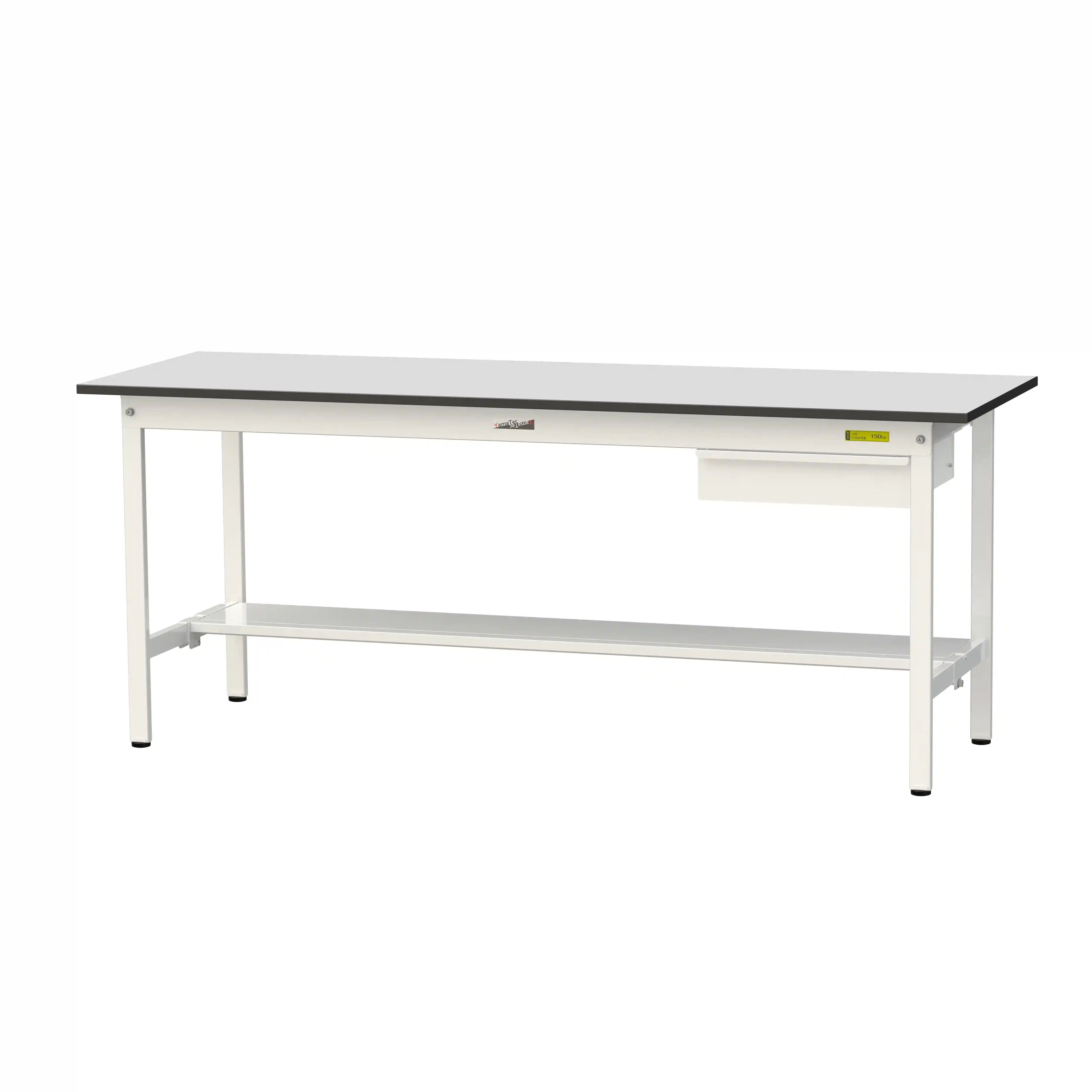 150シリーズ固定式 キャビネット付 RoHS2指令対応塩ビシート天板仕様 H740mm(下段半面棚板)