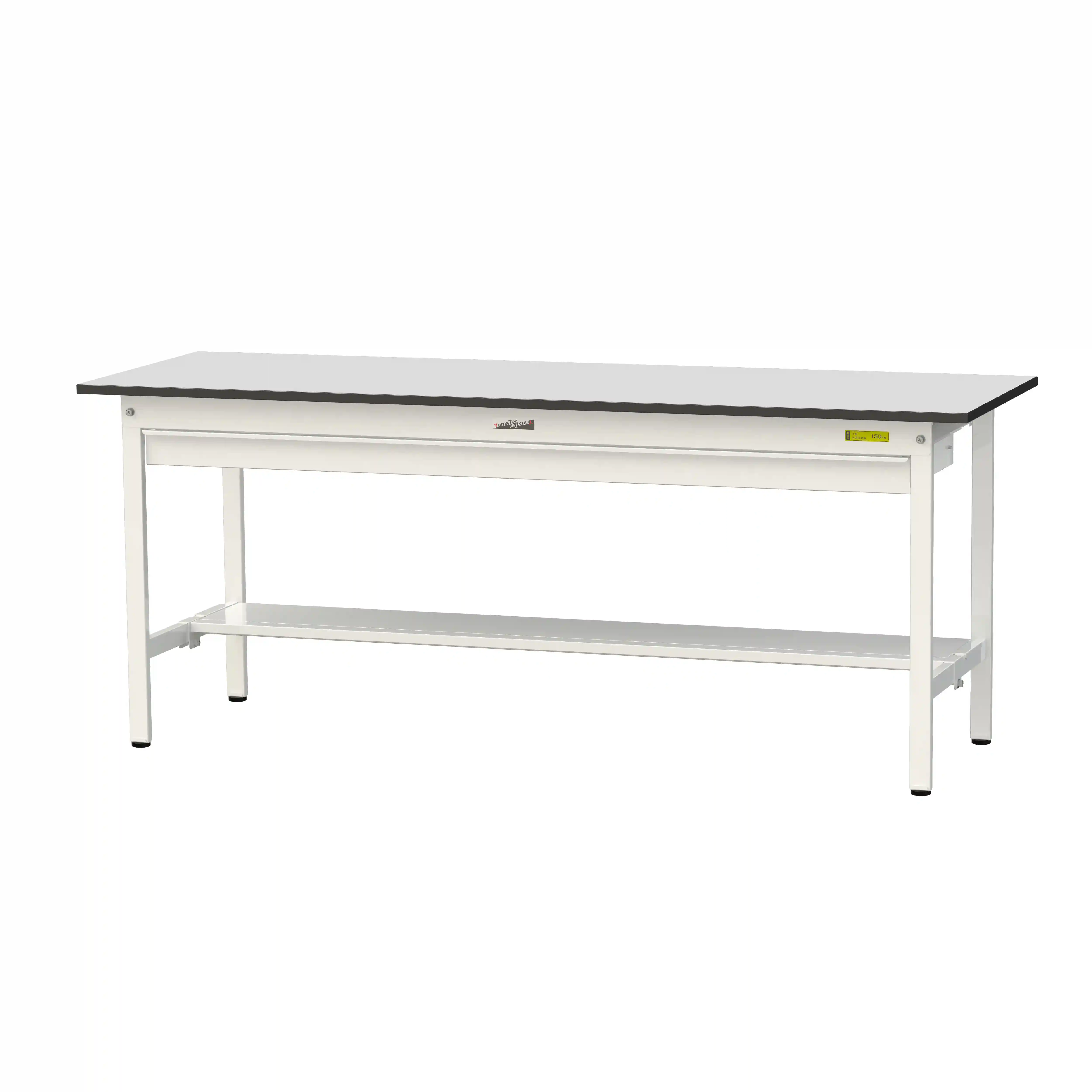 150シリーズ固定式 ワイド引出し付 RoHS2指令対応塩ビシート天板仕様 H740mm(下段半面棚板)