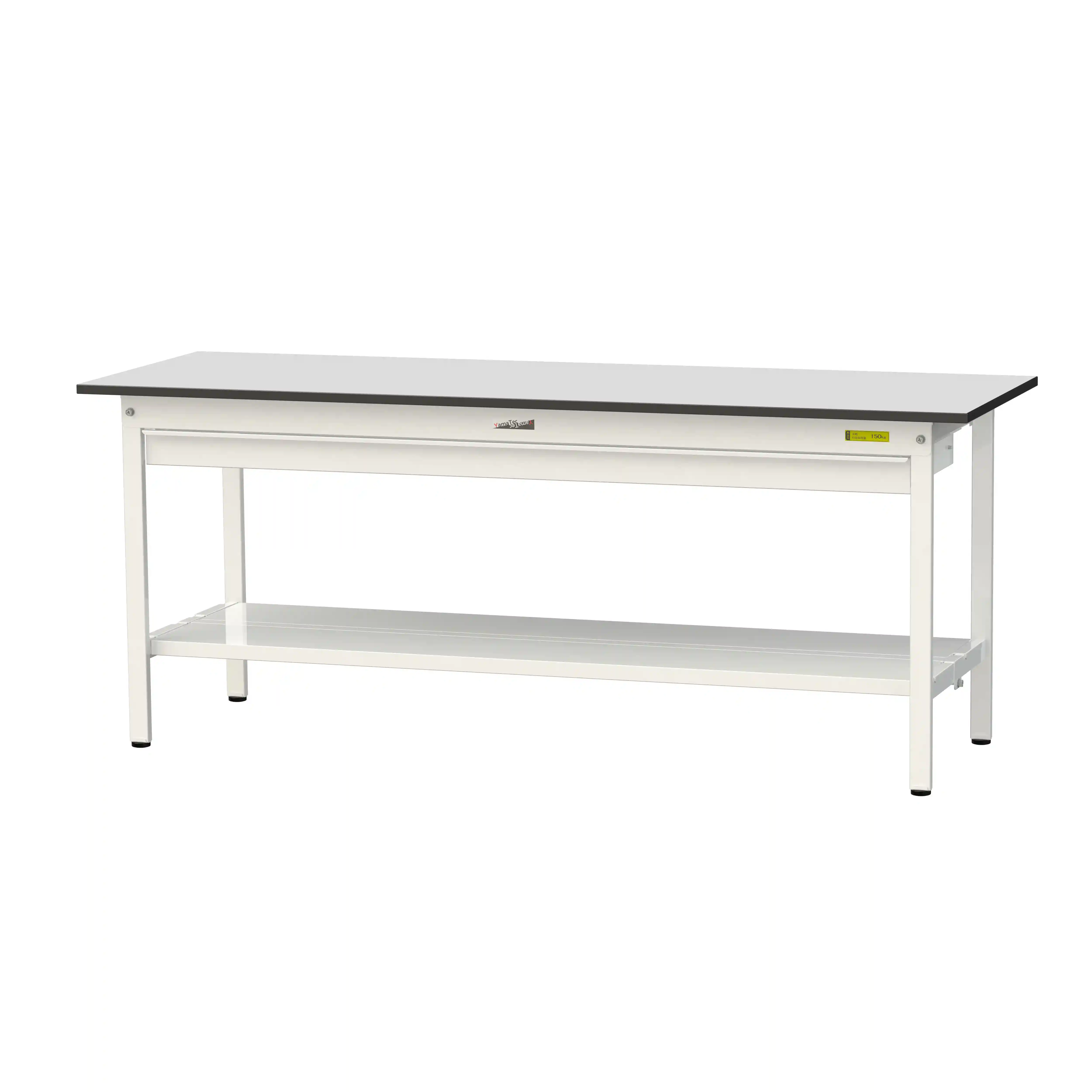 150シリーズ固定式 ワイド引出し付 RoHS2指令対応塩ビシート天板仕様 H740mm(下段全面棚板)