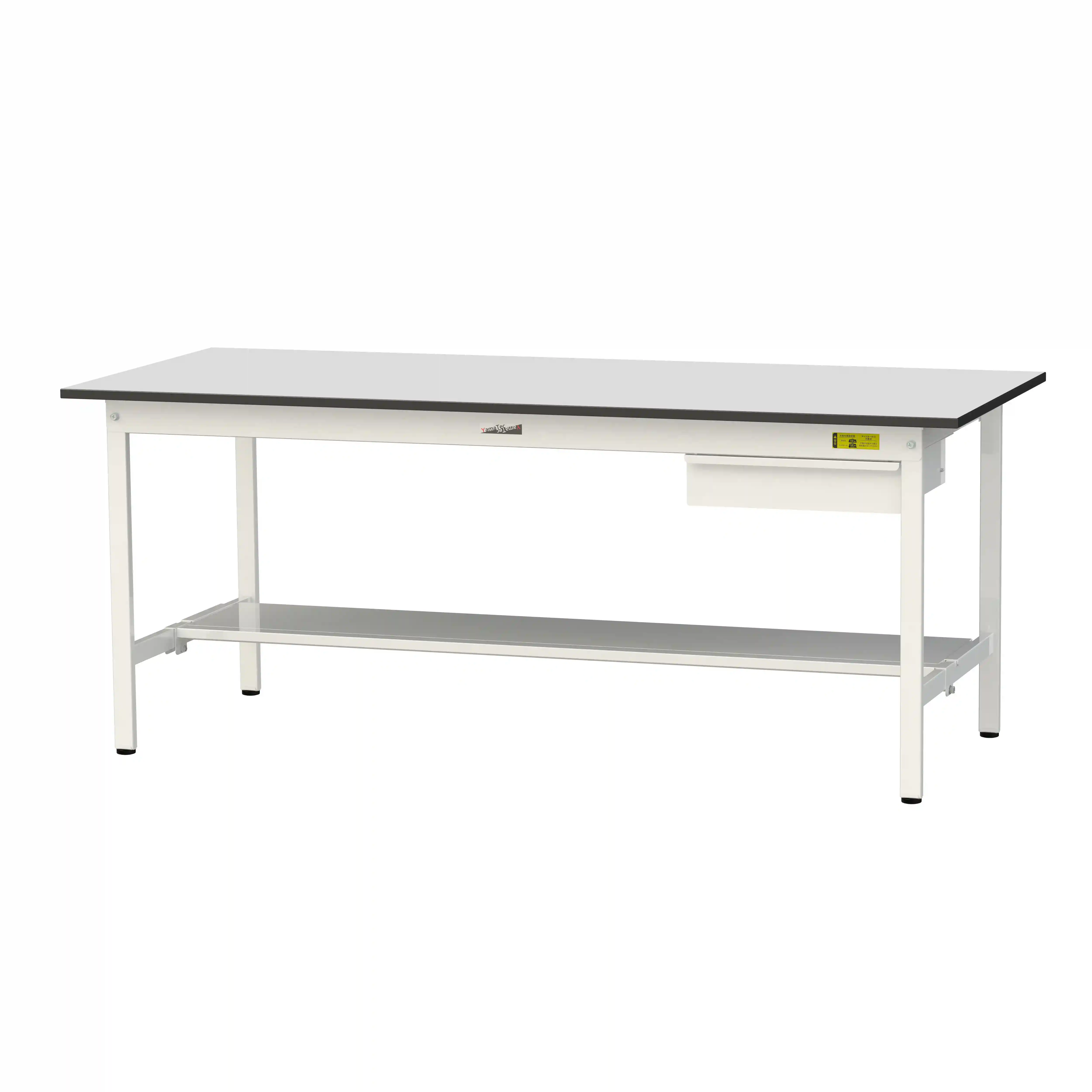 150シリーズ固定式 キャビネット付 RoHS2指令対応塩ビシート天板仕様 H740mm(下段半面棚板)