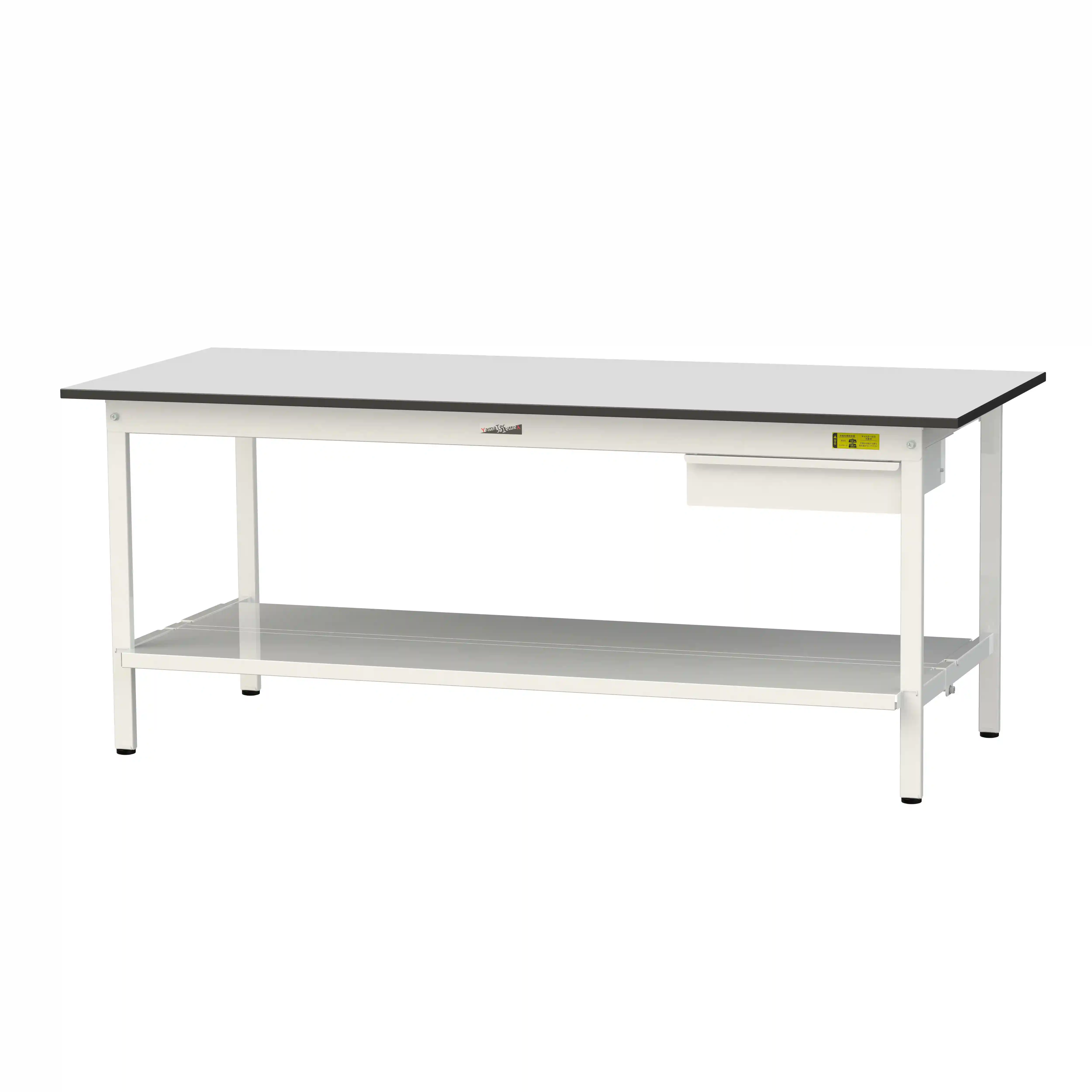 150シリーズ固定式 キャビネット付 RoHS2指令対応塩ビシート天板仕様 H740mm(下段全面棚板)