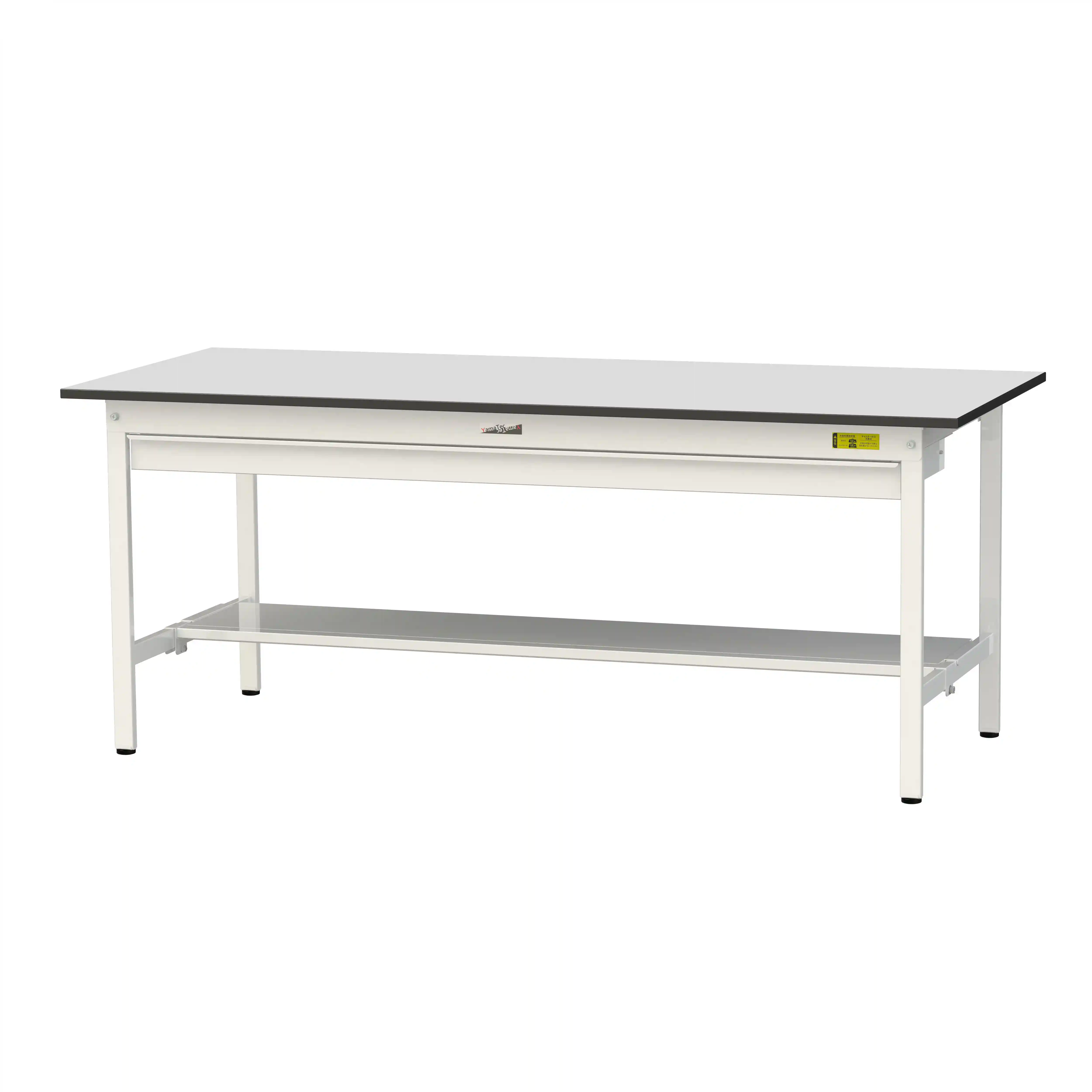 150シリーズ固定式 ワイド引出し付 RoHS2指令対応塩ビシート天板仕様 H740mm(下段半面棚板)