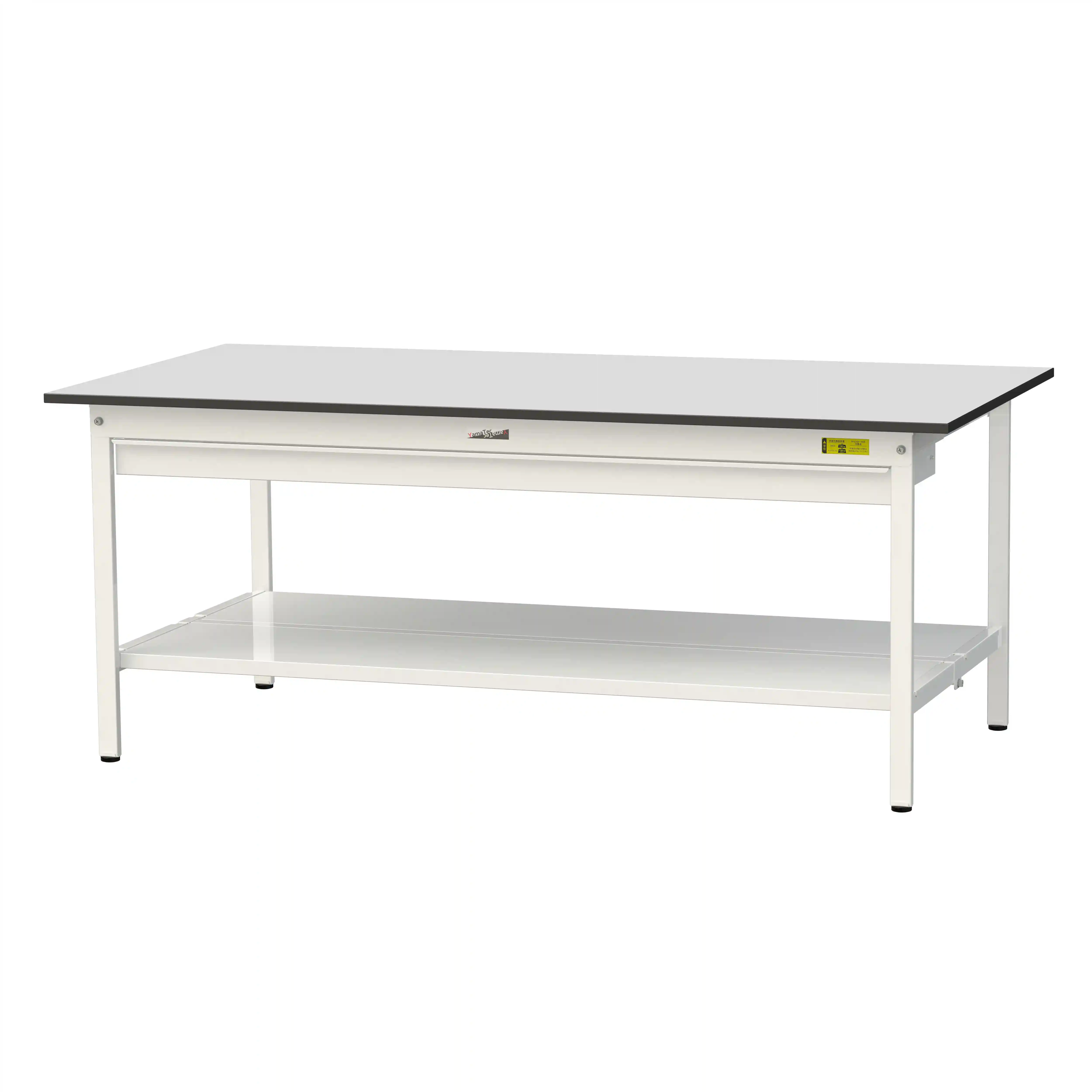 150シリーズ固定式 ワイド引出し付 RoHS2指令対応塩ビシート天板仕様 H740mm(下段全面棚板)