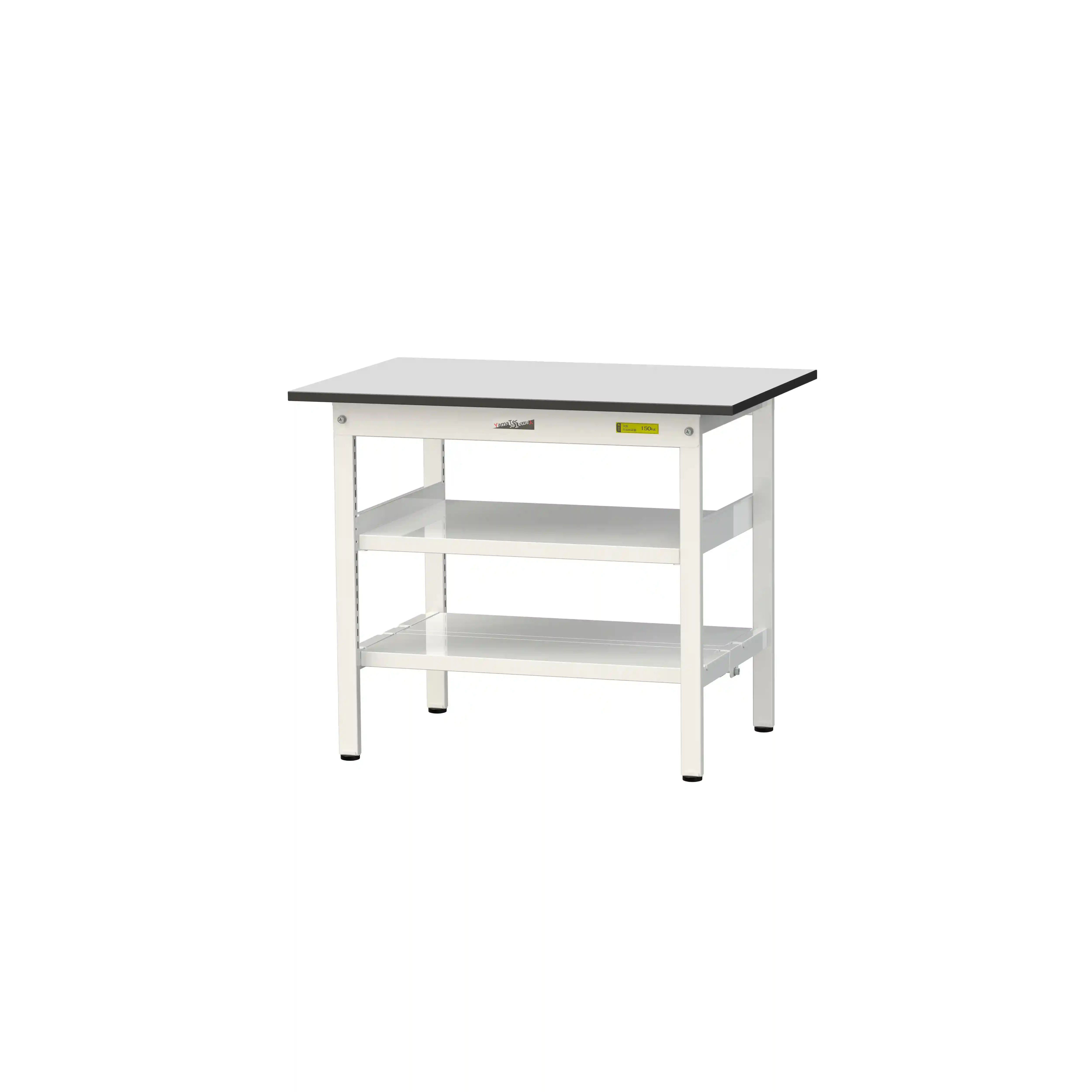 150シリーズ固定式 中間棚付 RoHS2指令対応塩ビシート天板仕様 H740mm(下段全面棚板)
