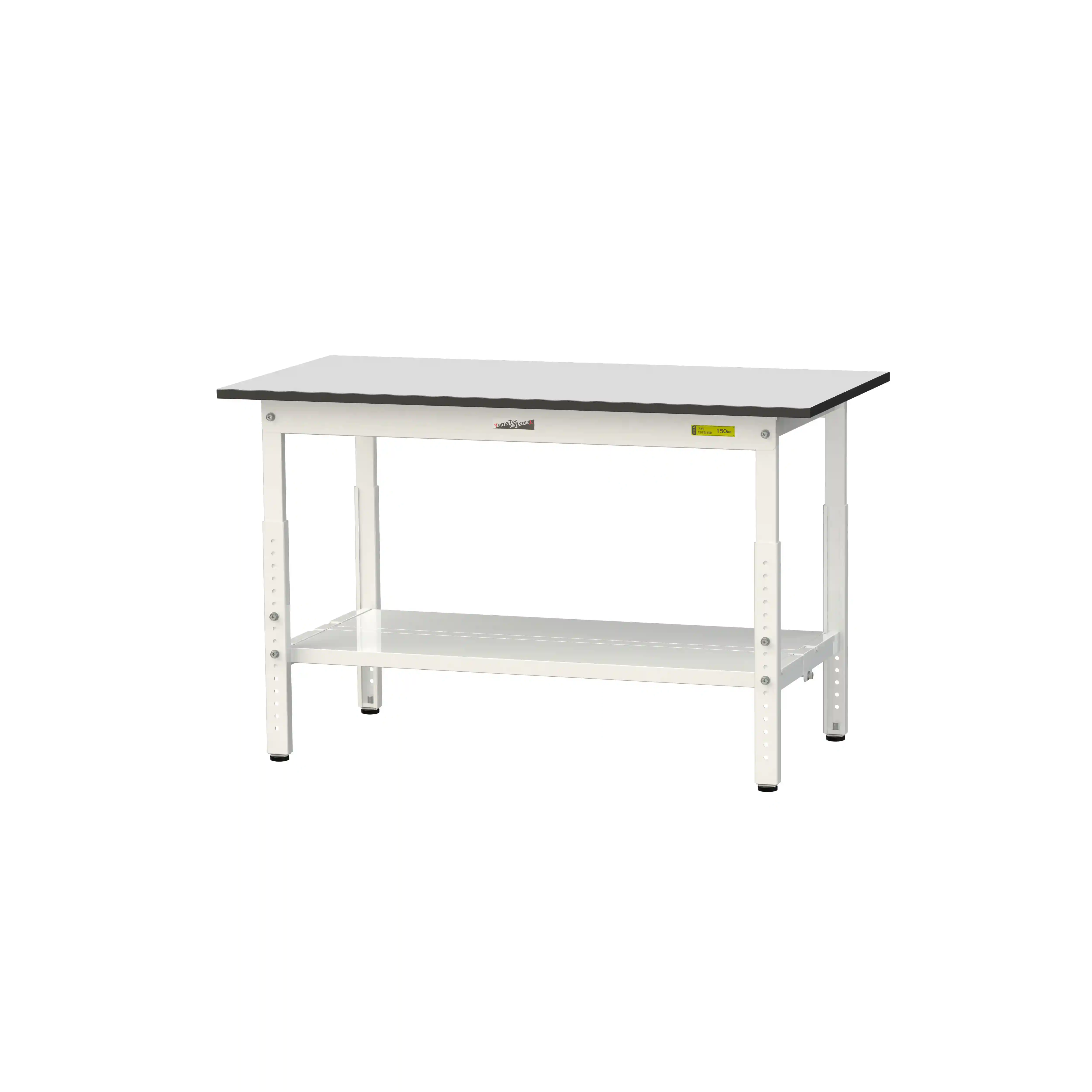 150シリーズ 高さ調整タイプ RoHS2指令対応塩ビシート天板仕様 H600㎜～H900㎜（下段全面棚板）
