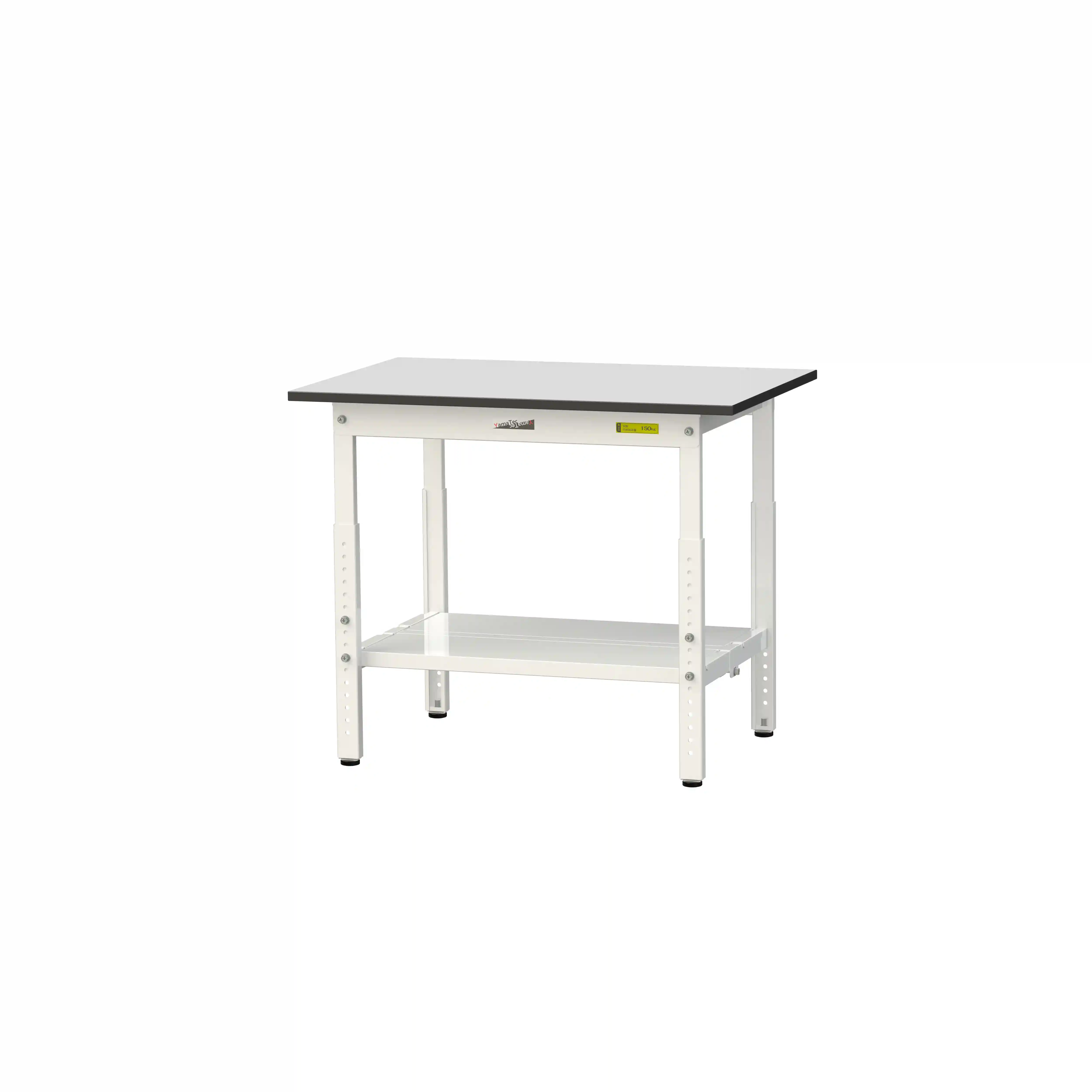 150シリーズ 高さ調整タイプ RoHS2指令対応塩ビシート天板仕様 H600㎜~H900㎜(下段全面棚板)