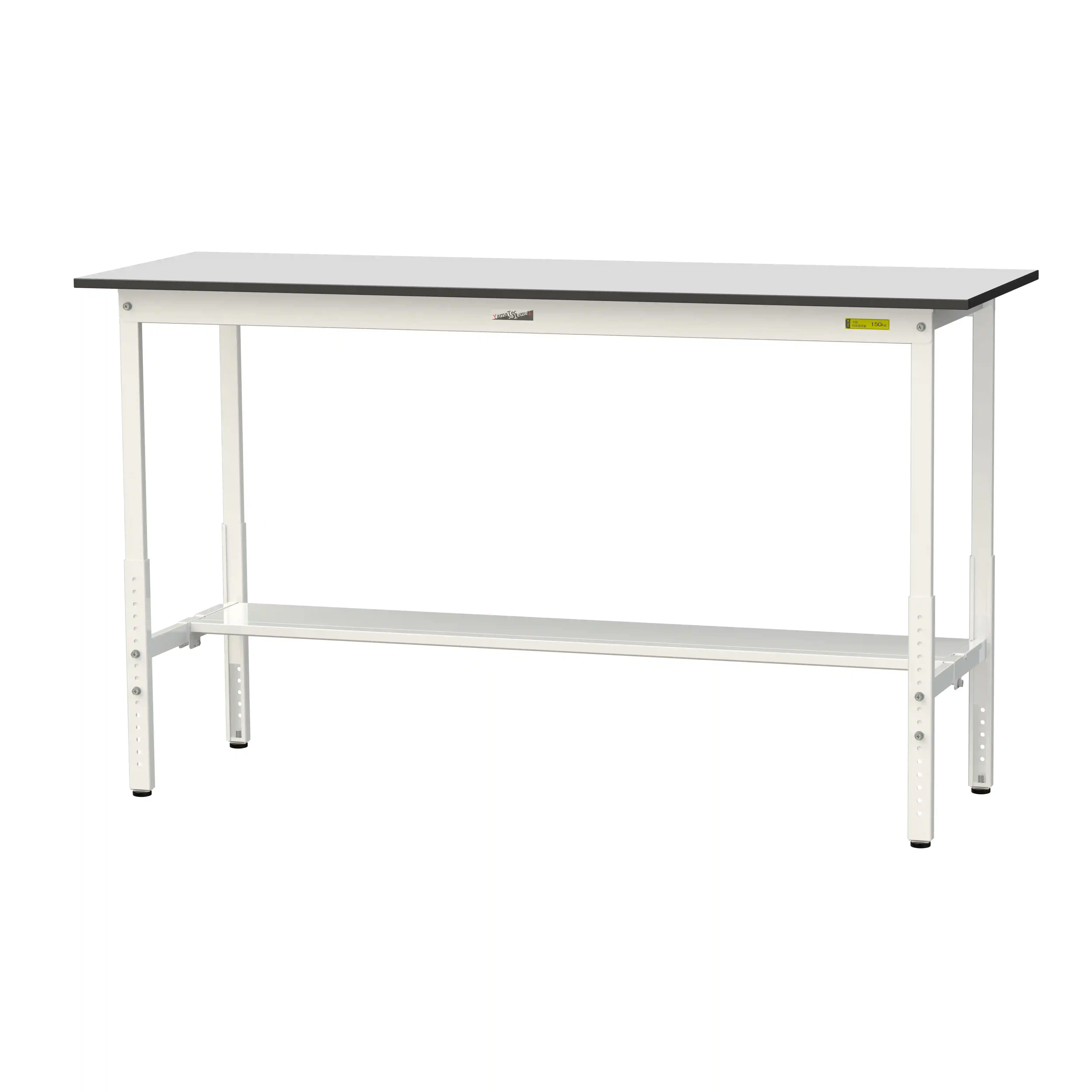 150シリーズ 高さ調整タイプ RoHS2指令対応塩ビシート天板仕様 H900㎜~H1200㎜(下段半面棚板)