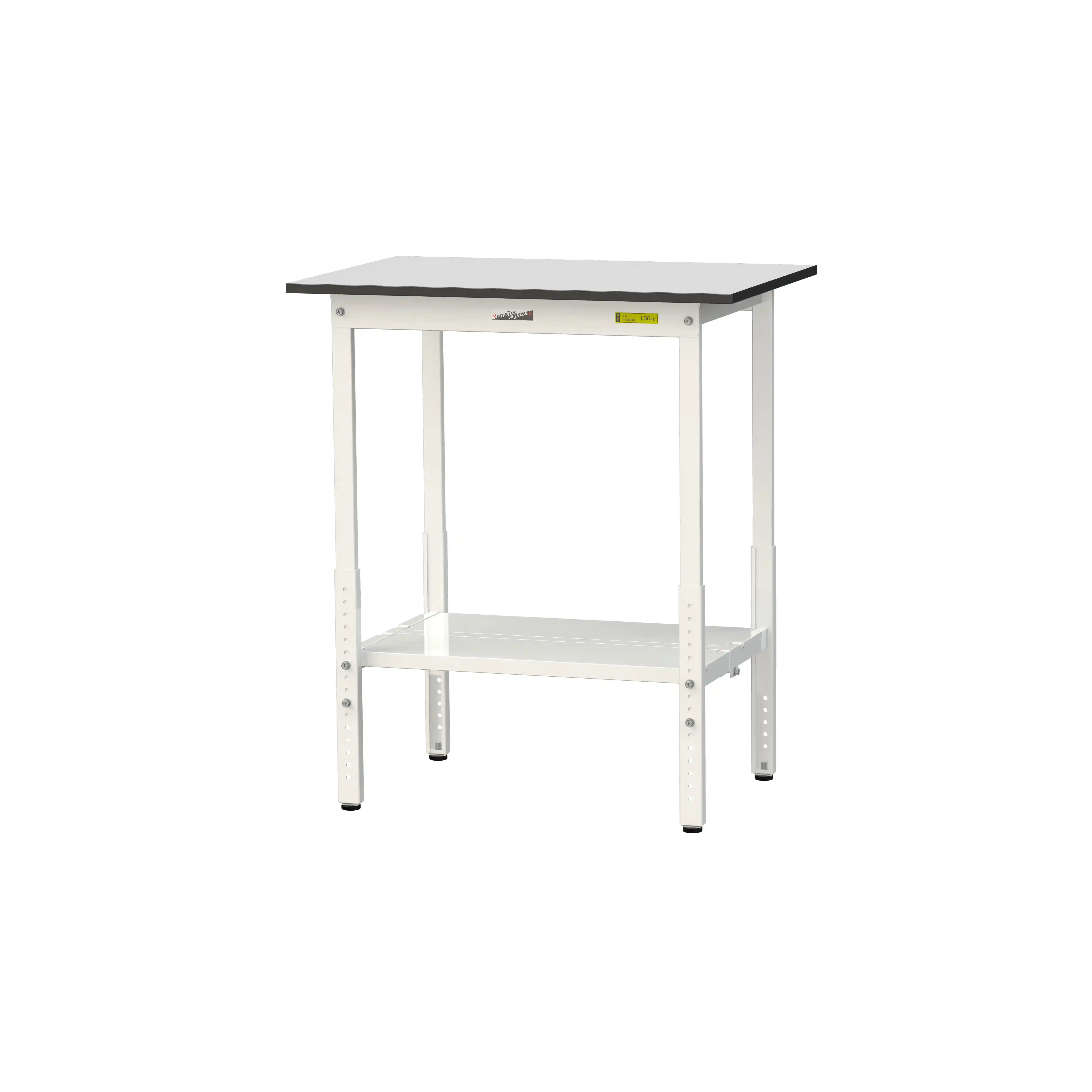 150シリーズ 高さ調整タイプ RoHS2指令対応塩ビシート天板仕様 H900㎜～H1200㎜（下段全面棚板）