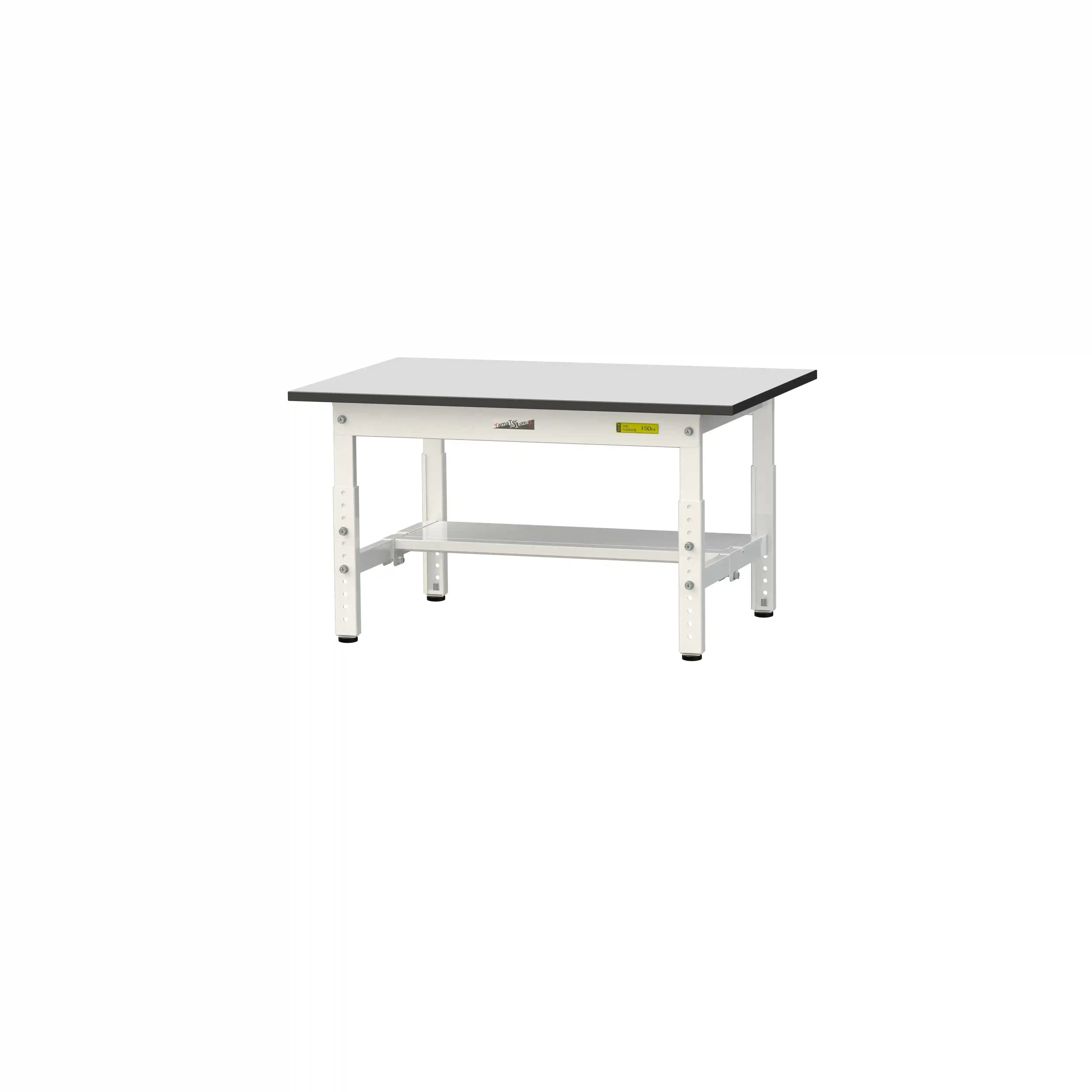 150シリーズ 高さ調整タイプ RoHS2指令対応塩ビシート天板仕様 H400㎜~H575㎜(下段半面棚板)