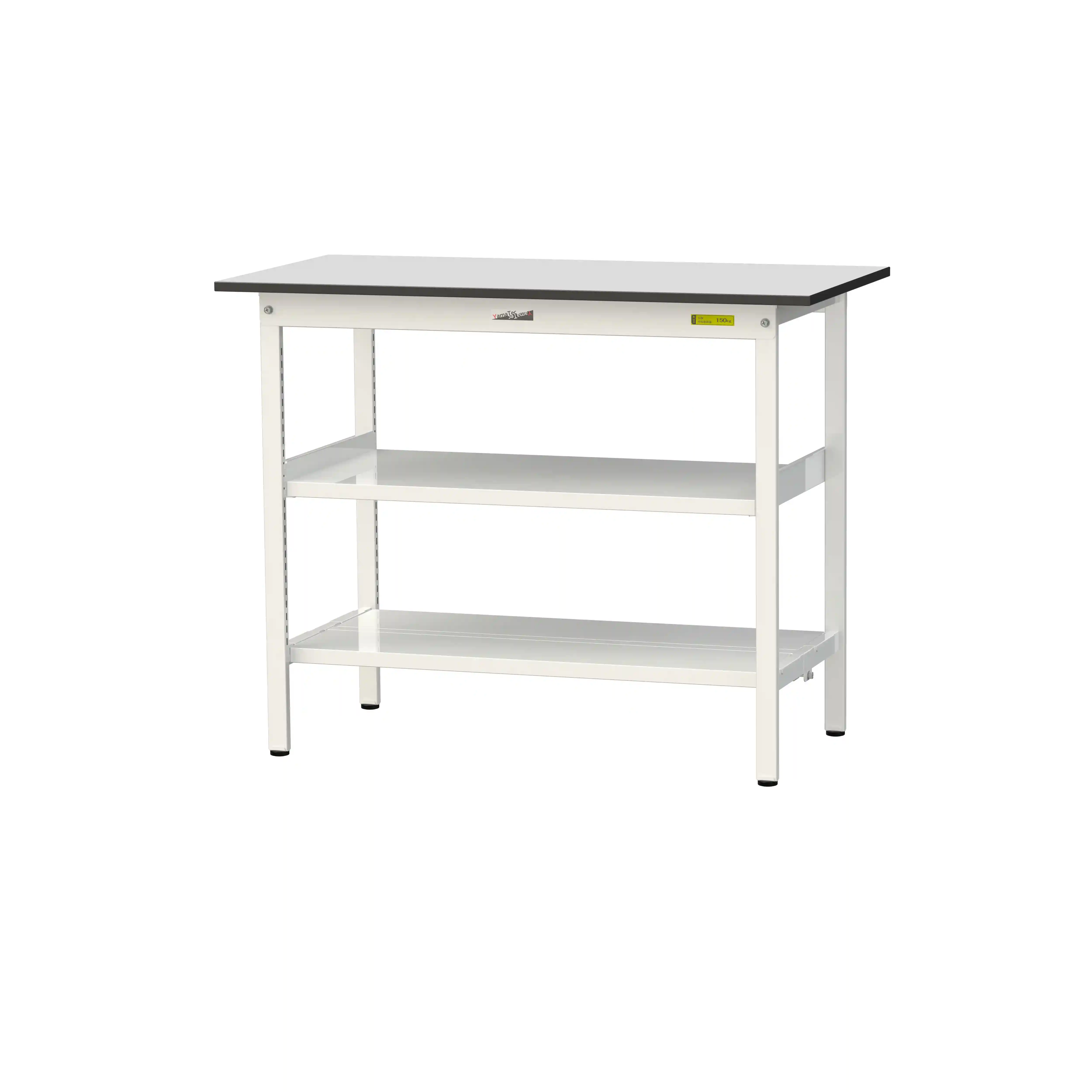 150シリーズ固定式 中間棚付 RoHS2指令対応塩ビシート天板仕様 H950mm(下段全面棚板)