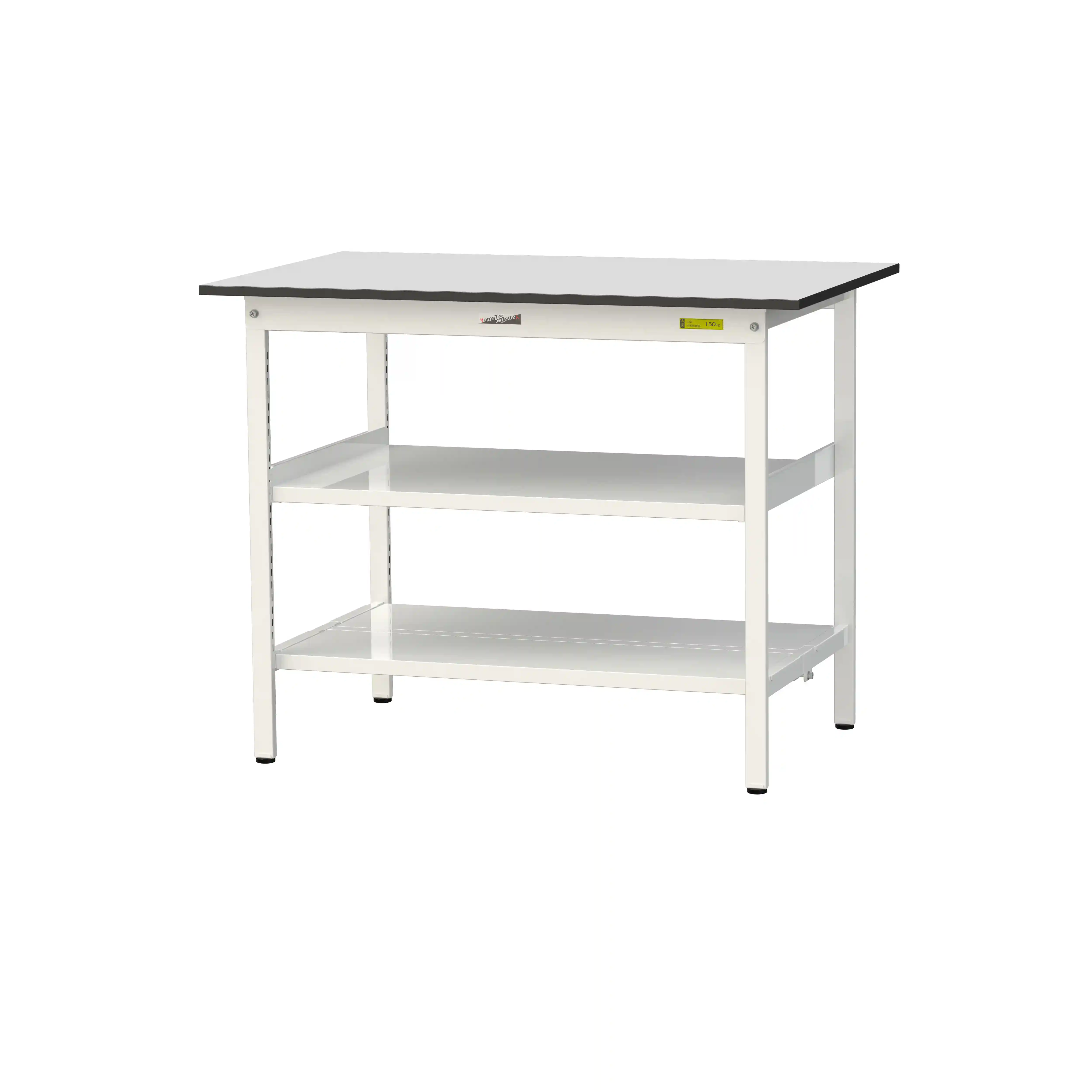 150シリーズ固定式 中間棚付 RoHS2指令対応塩ビシート天板仕様 H950mm(下段全面棚板)