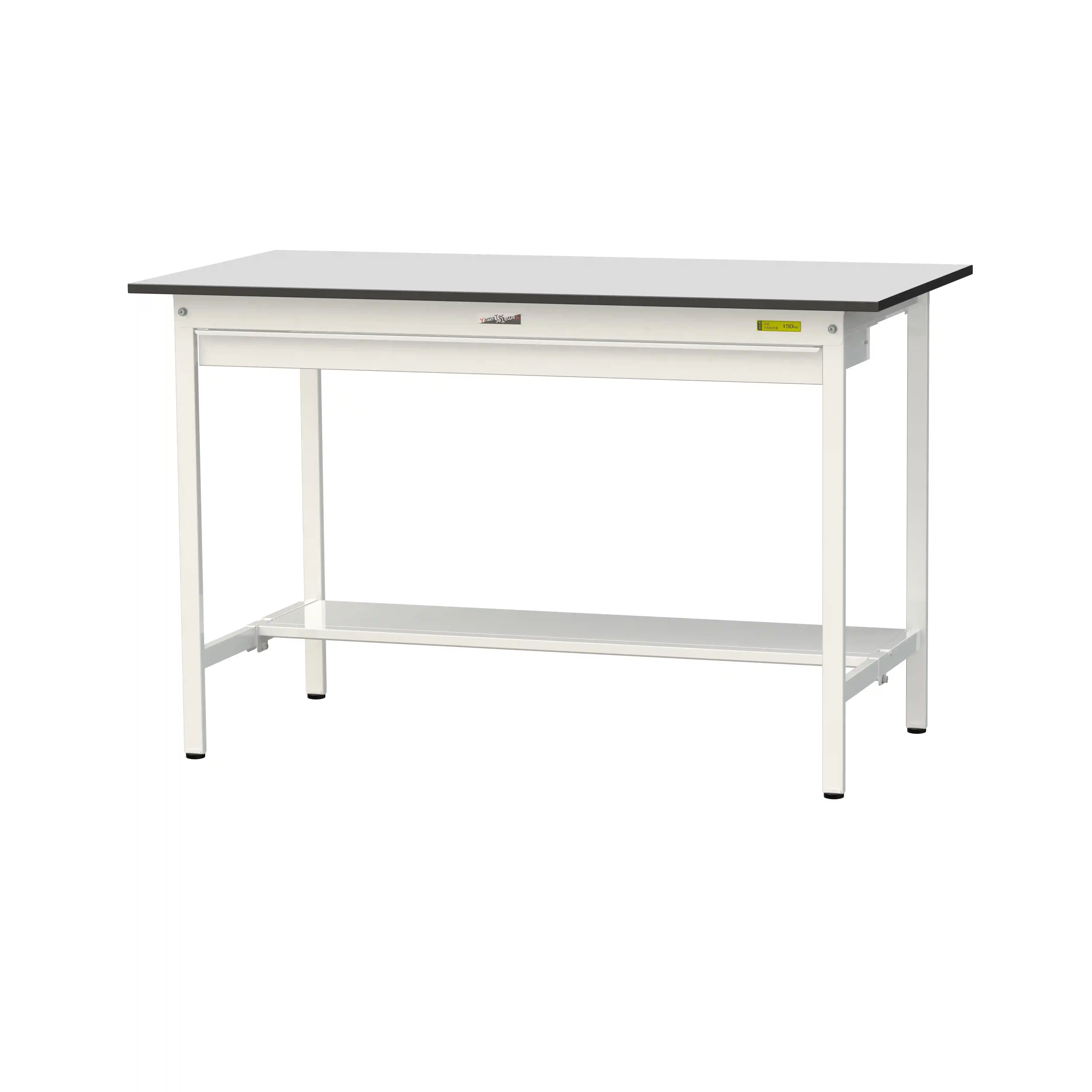 150シリーズ固定式 ワイド引出し付 RoHS2指令対応塩ビシート天板仕様 H950mm(下段半面棚板)