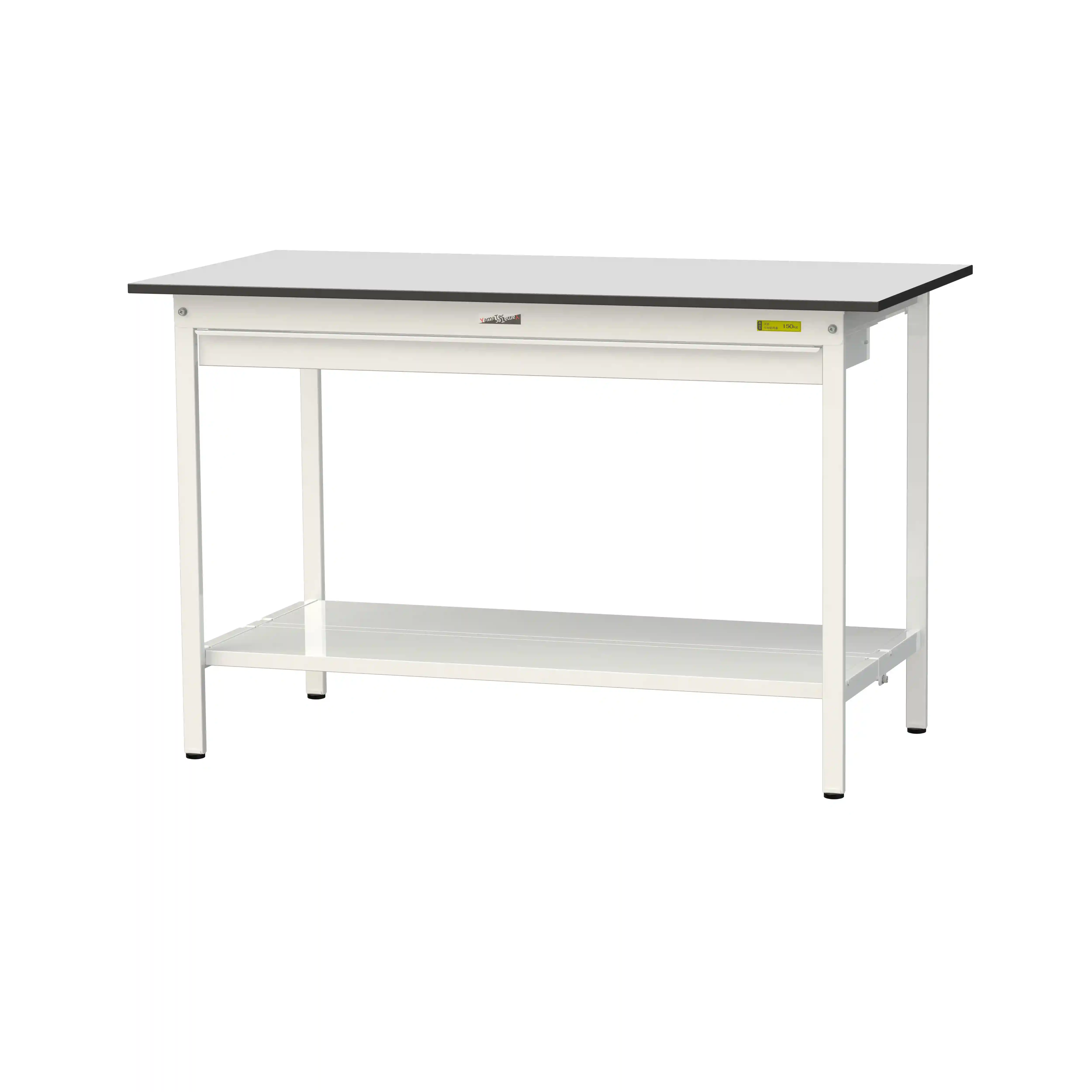 150シリーズ固定式 ワイド引出し付 RoHS2指令対応塩ビシート天板仕様 H950mm（下段全面棚板）