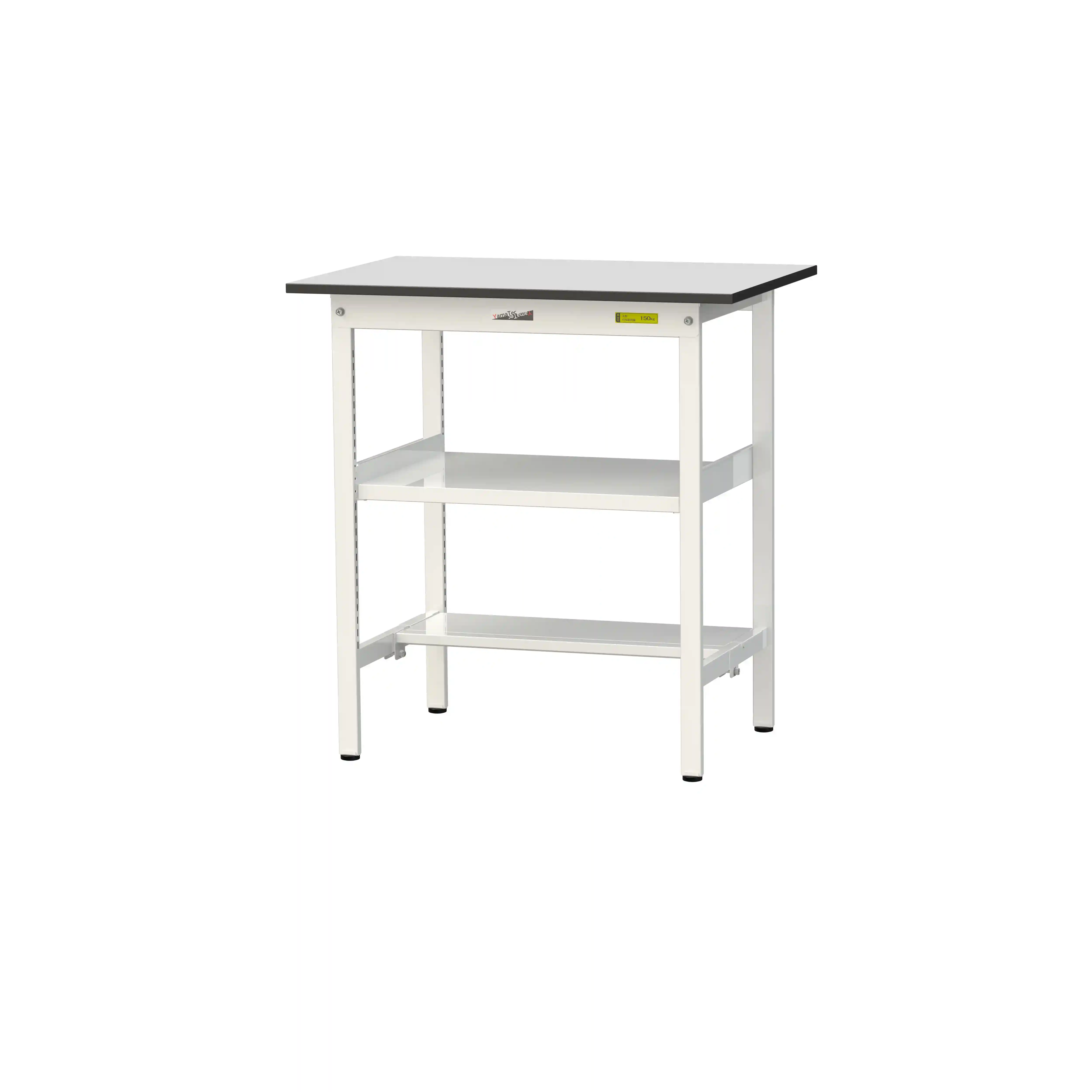 150シリーズ固定式 中間棚付 RoHS2指令対応塩ビシート天板仕様 H950mm(下段半面棚板)