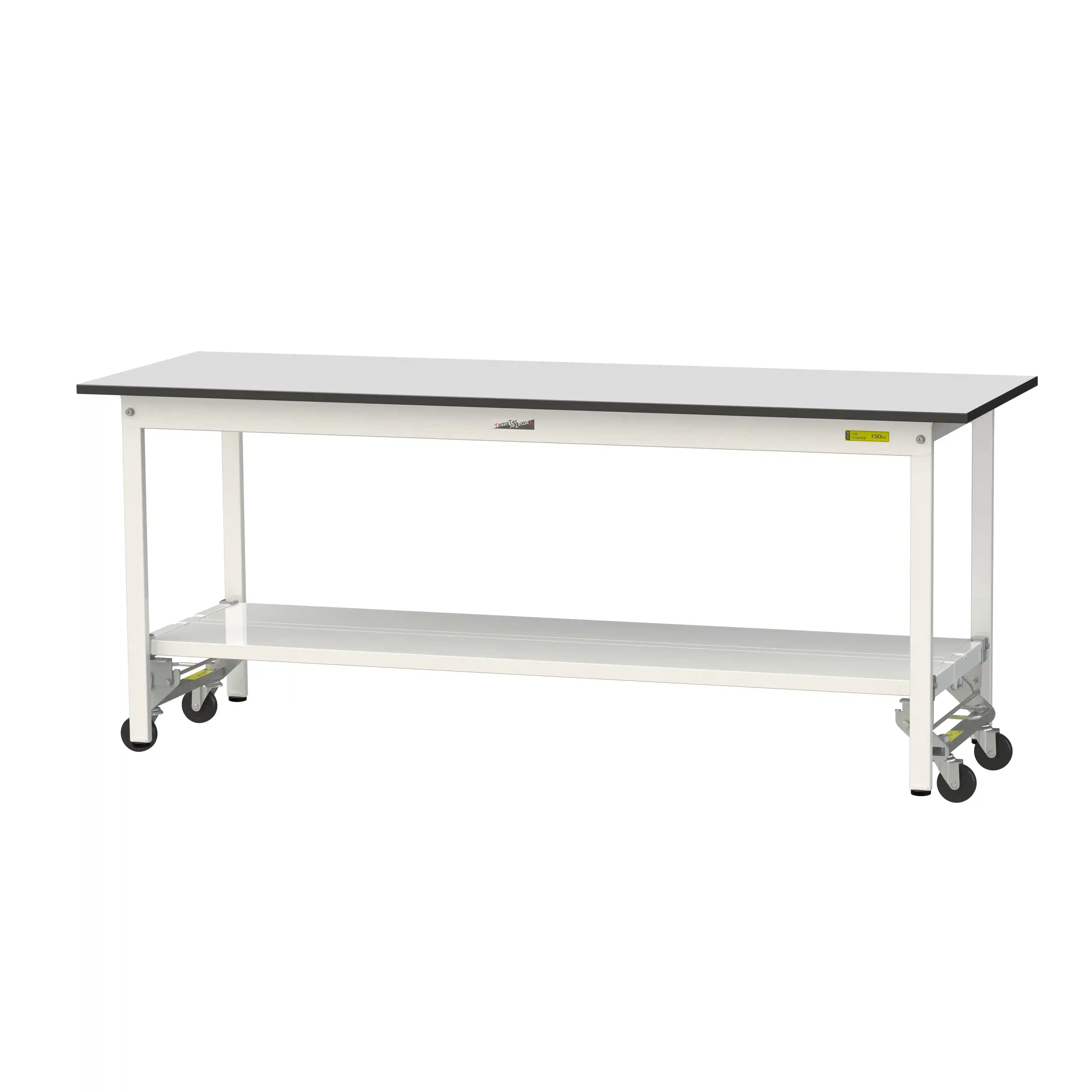 150シリーズ ワンタッチ移動タイプ RoHS2指令対応塩ビシート天板仕様 H740mm（下段全面棚板）