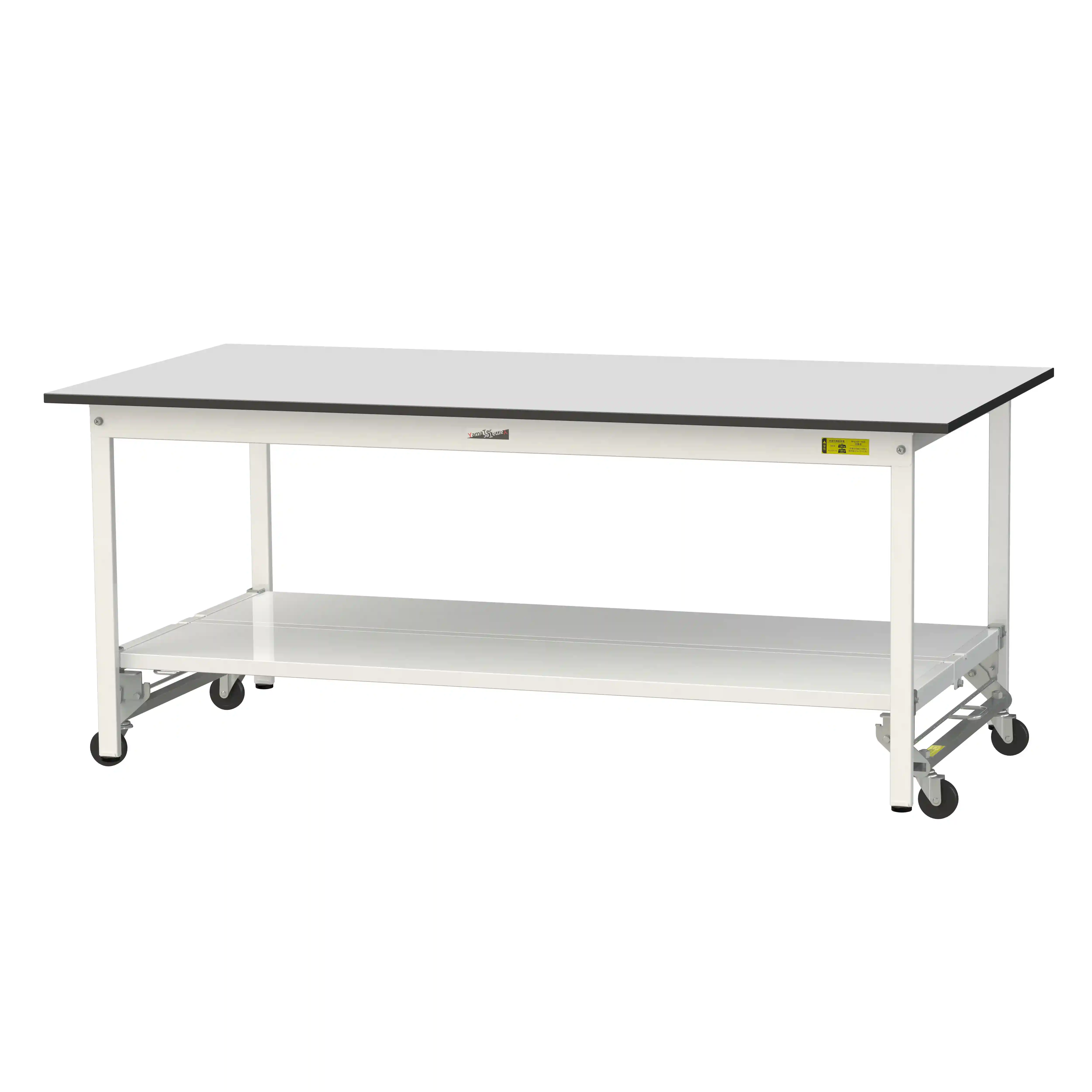 150シリーズ ワンタッチ移動タイプ RoHS2指令対応塩ビシート天板仕様 H740mm（下段全面棚板）