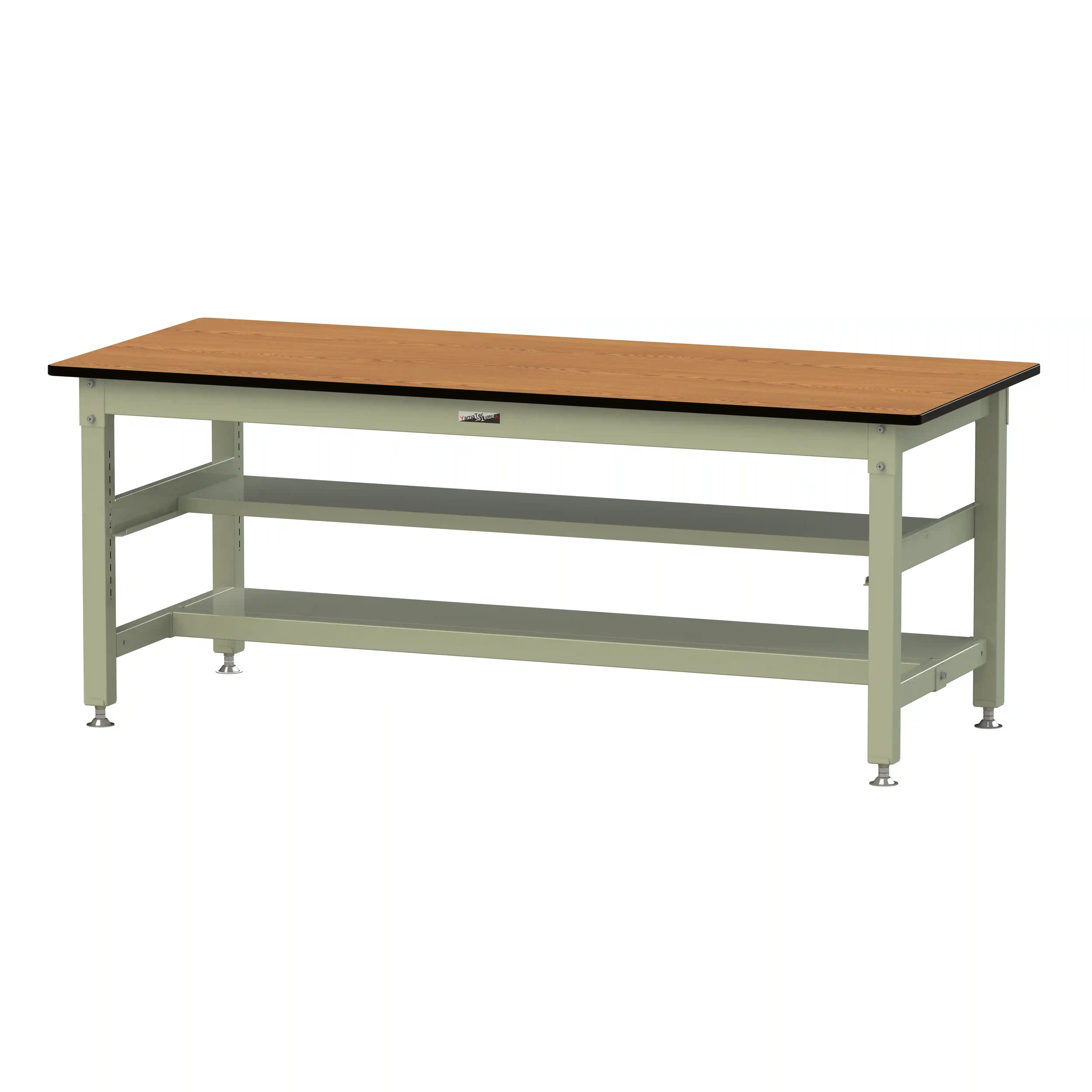 800シリーズ 固定式 中間棚付 H740mm（上下段半面棚板）