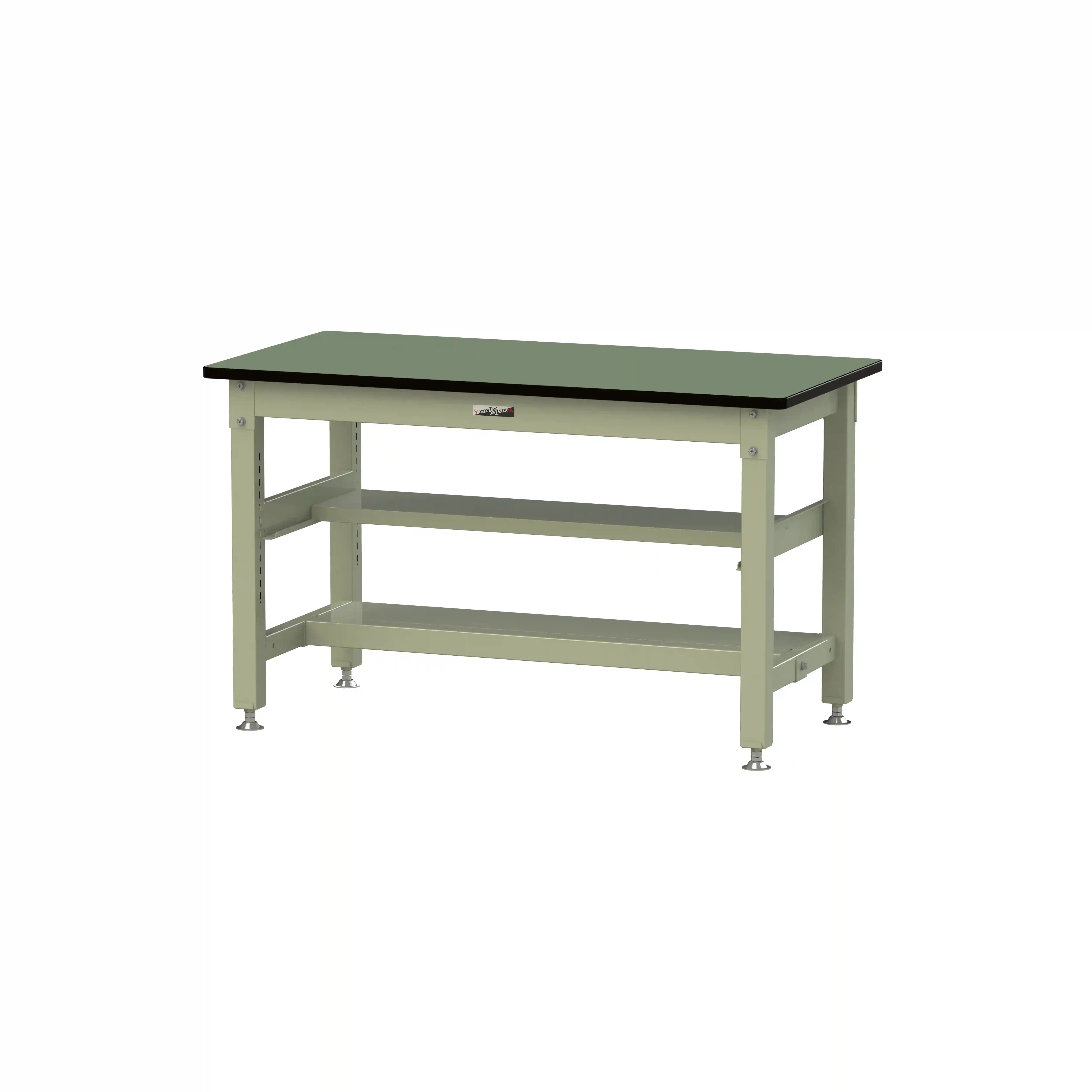 800シリーズ 固定式 中間棚付 H740mm（上下段半面棚板）