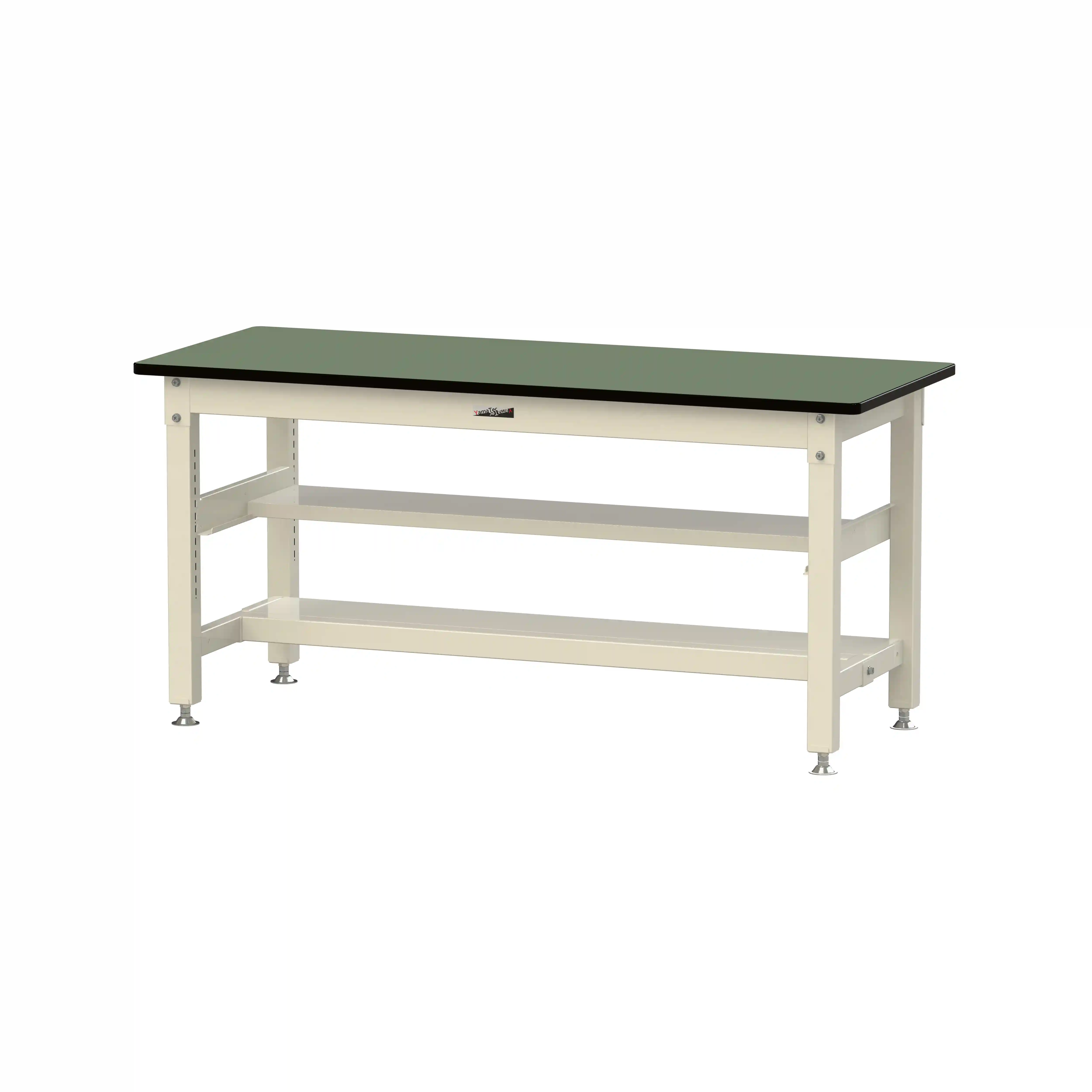 800シリーズ 固定式 中間棚付 H740mm（上下段半面棚板）