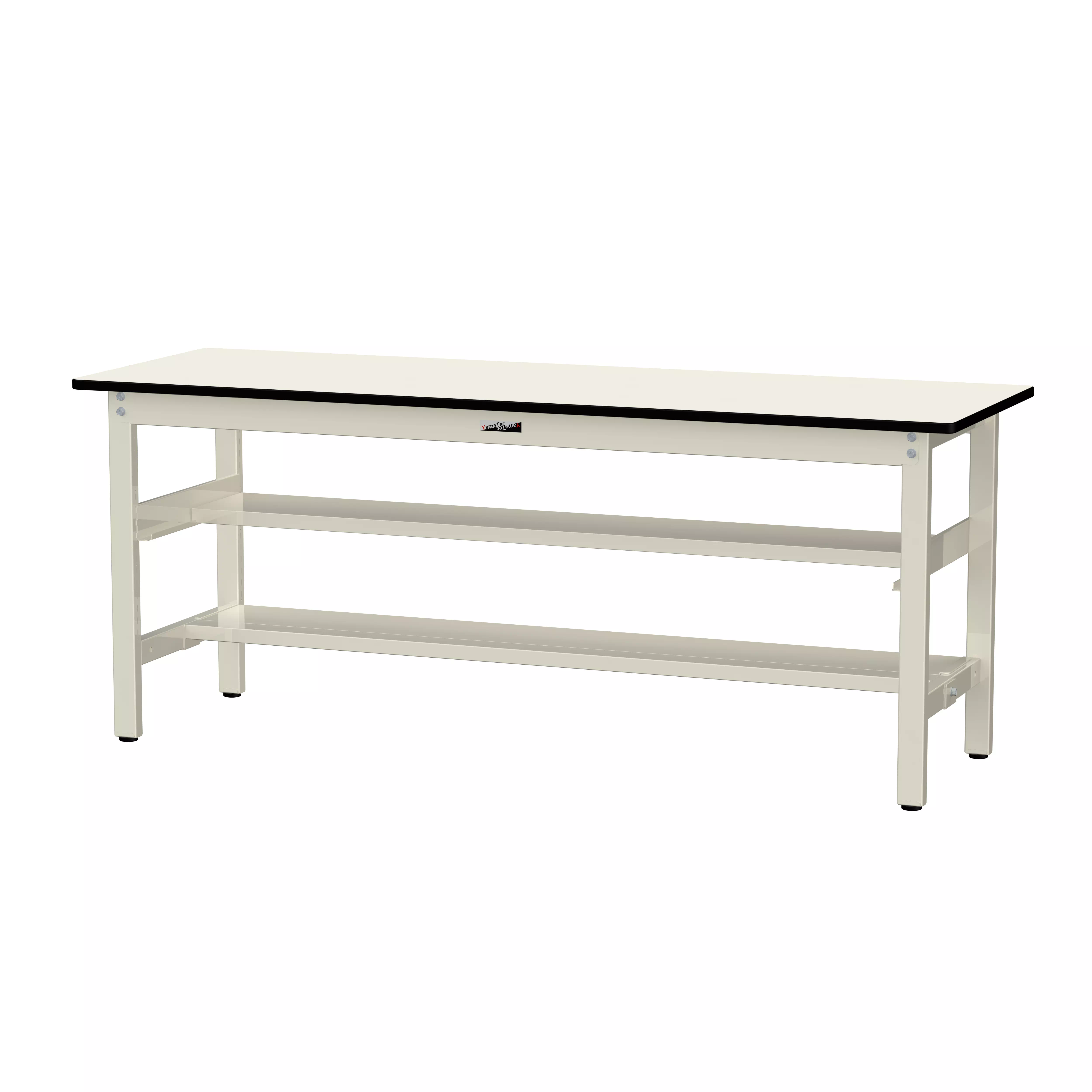 300シリーズ 固定式 中間棚付 H740mm(上下段半面棚板)