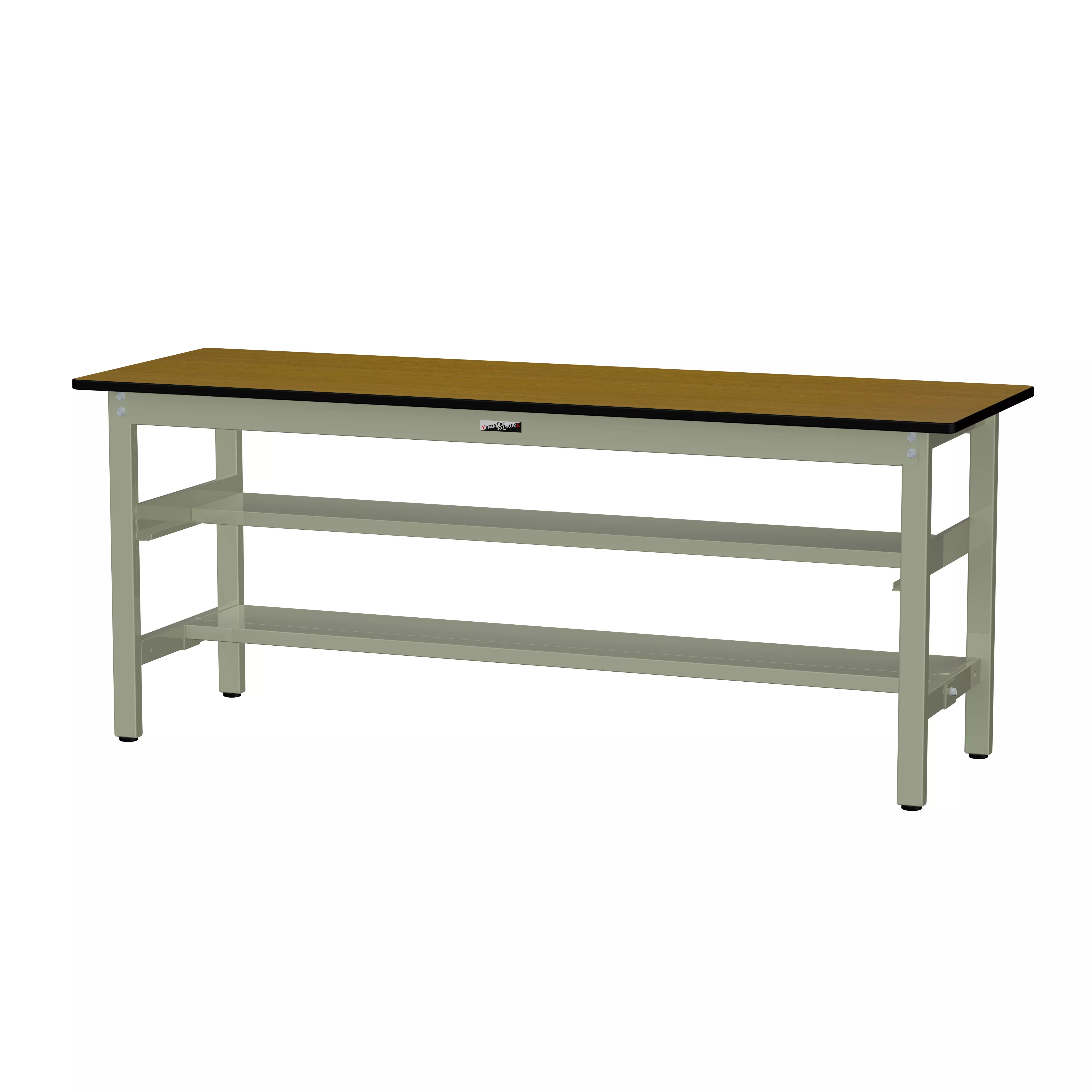 300シリーズ 固定式 中間棚付 H740mm（上下段半面棚板）