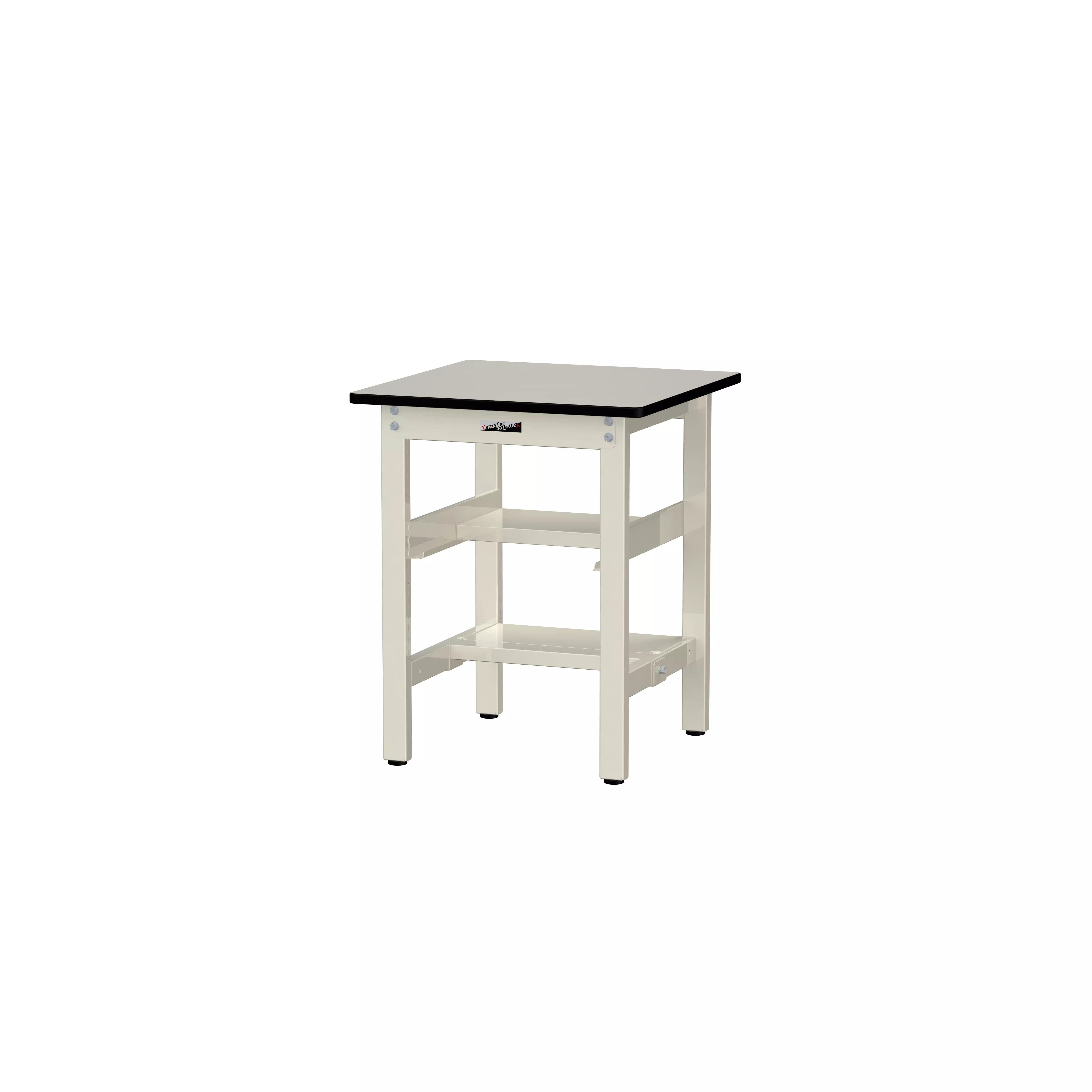 300シリーズ 固定式 中間棚付 H740mm(上下段半面棚板)