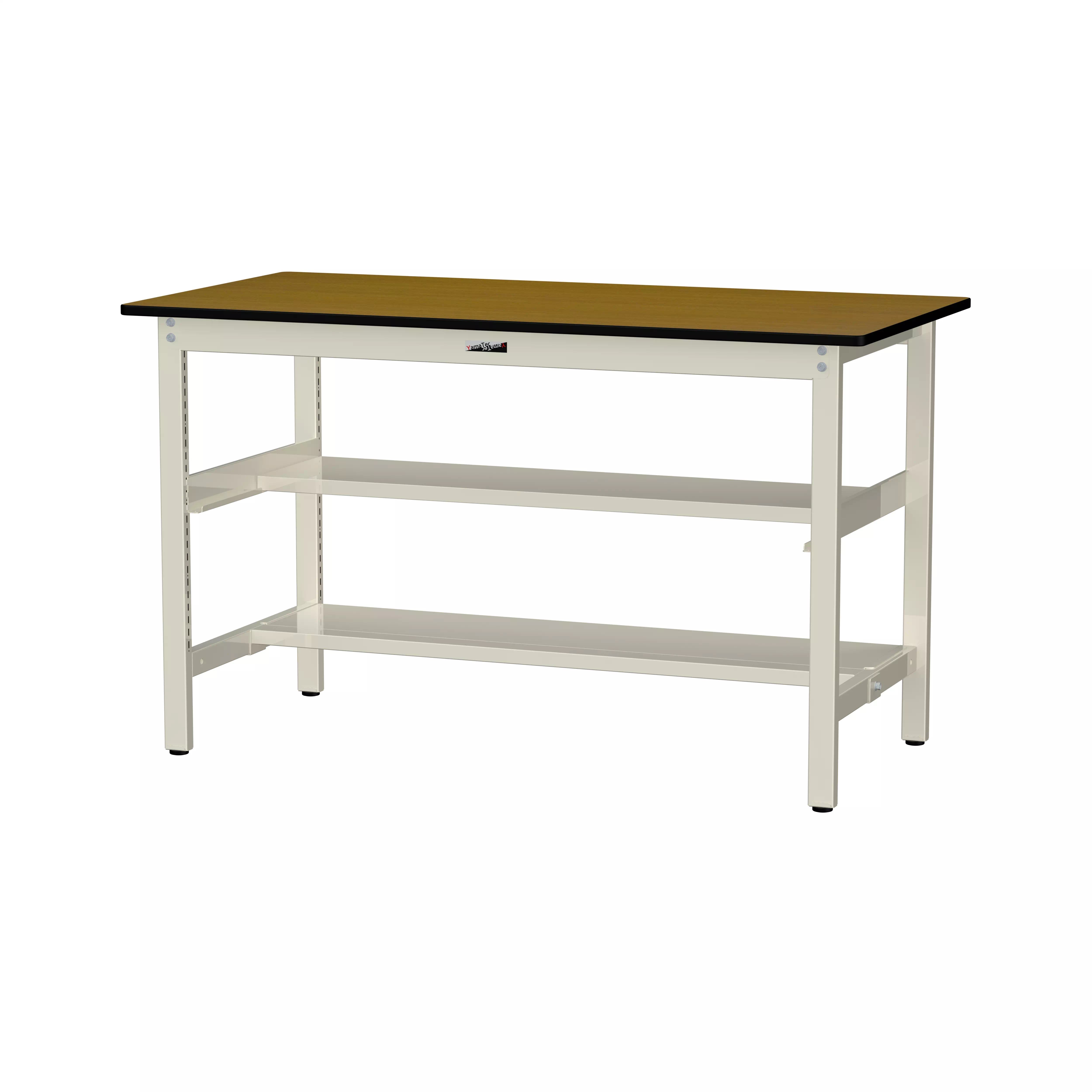 300シリーズ 固定式 中間棚付 H900mm（上下段半面棚板）